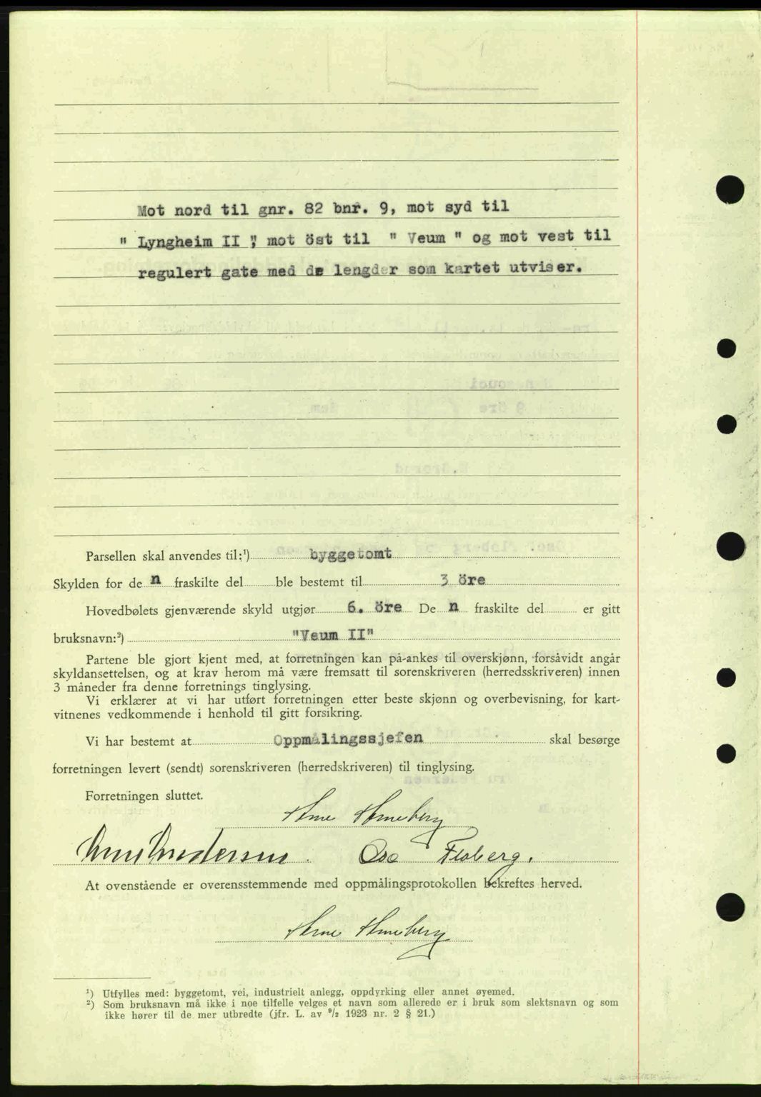 Jarlsberg sorenskriveri, AV/SAKO-A-131/G/Ga/Gaa/L0013: Mortgage book no. A-13, 1942-1943, Diary no: : 1169/1943