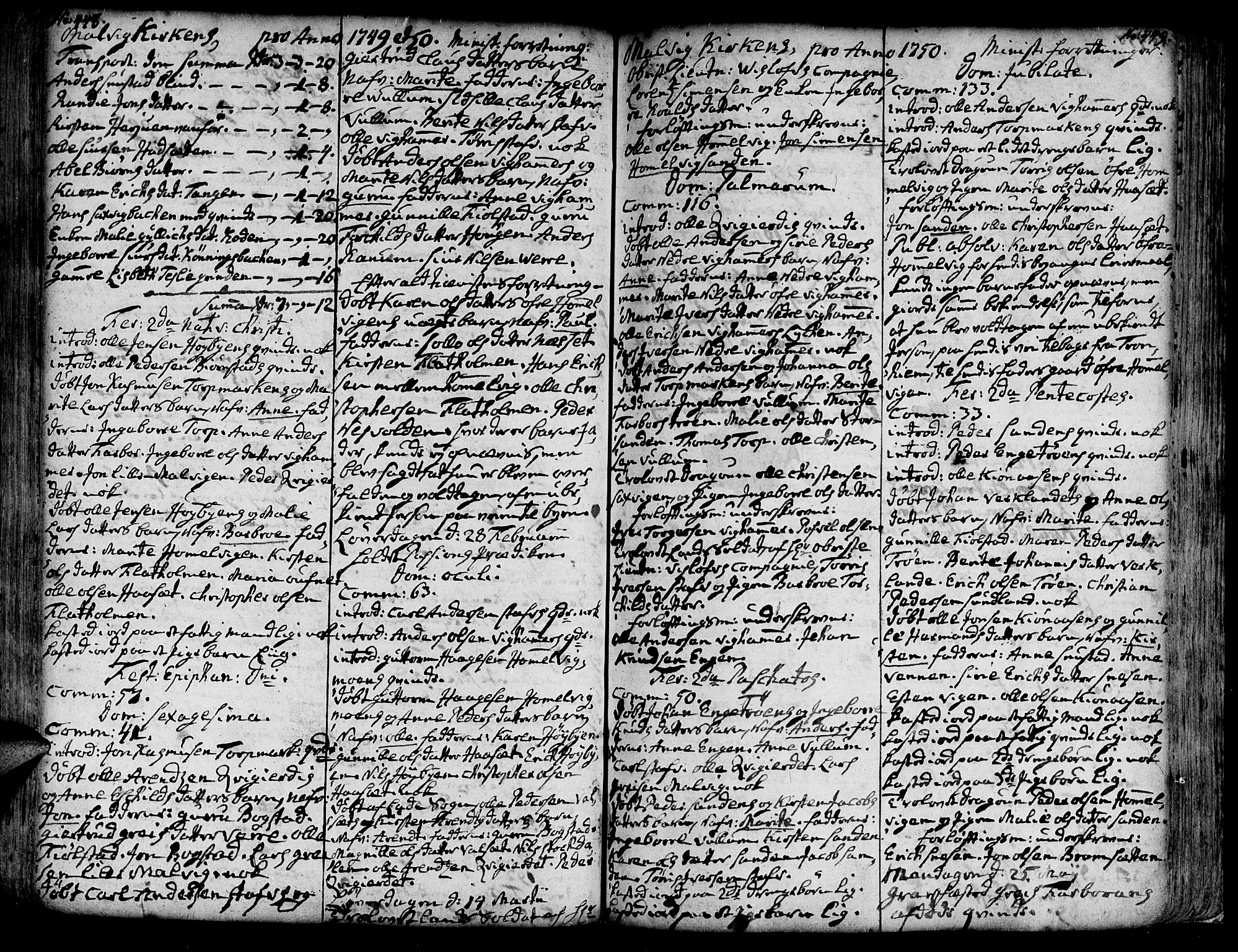 Ministerialprotokoller, klokkerbøker og fødselsregistre - Sør-Trøndelag, SAT/A-1456/606/L0277: Parish register (official) no. 606A01 /3, 1727-1780, p. 448-449