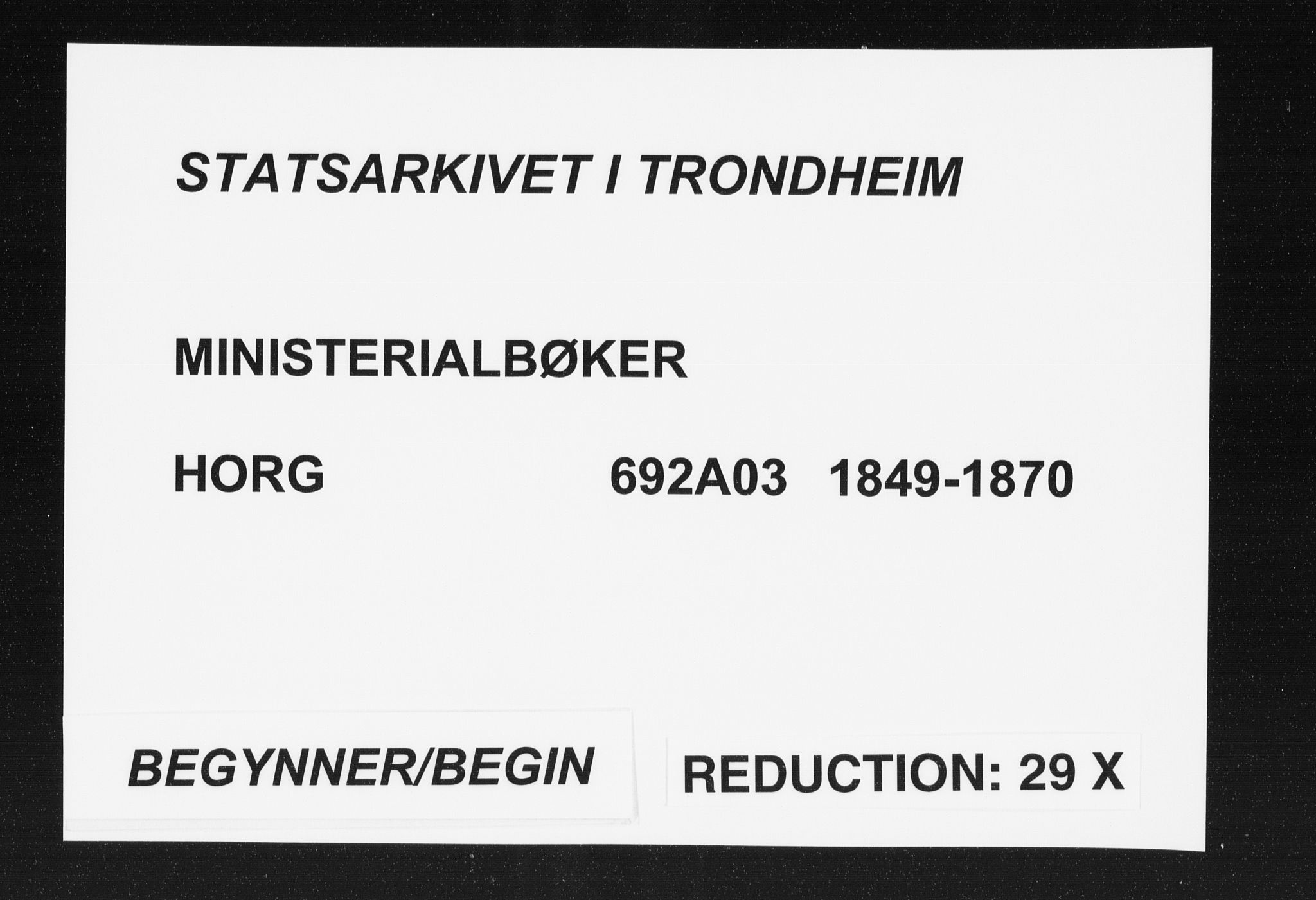 Ministerialprotokoller, klokkerbøker og fødselsregistre - Sør-Trøndelag, SAT/A-1456/692/L1103: Parish register (official) no. 692A03, 1849-1870