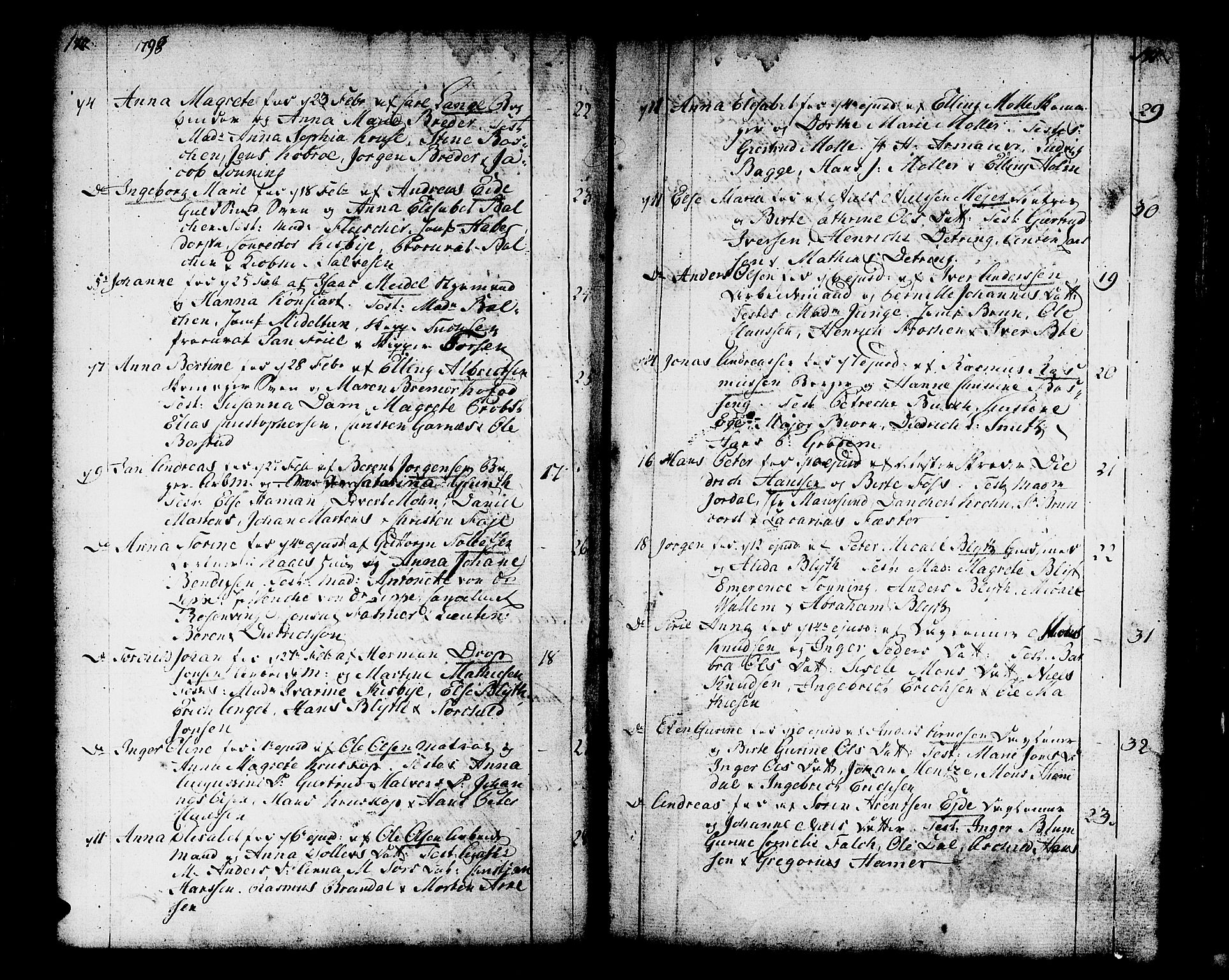 Domkirken sokneprestembete, SAB/A-74801/H/Haa/L0004: Parish register (official) no. A 4, 1763-1820, p. 170-171