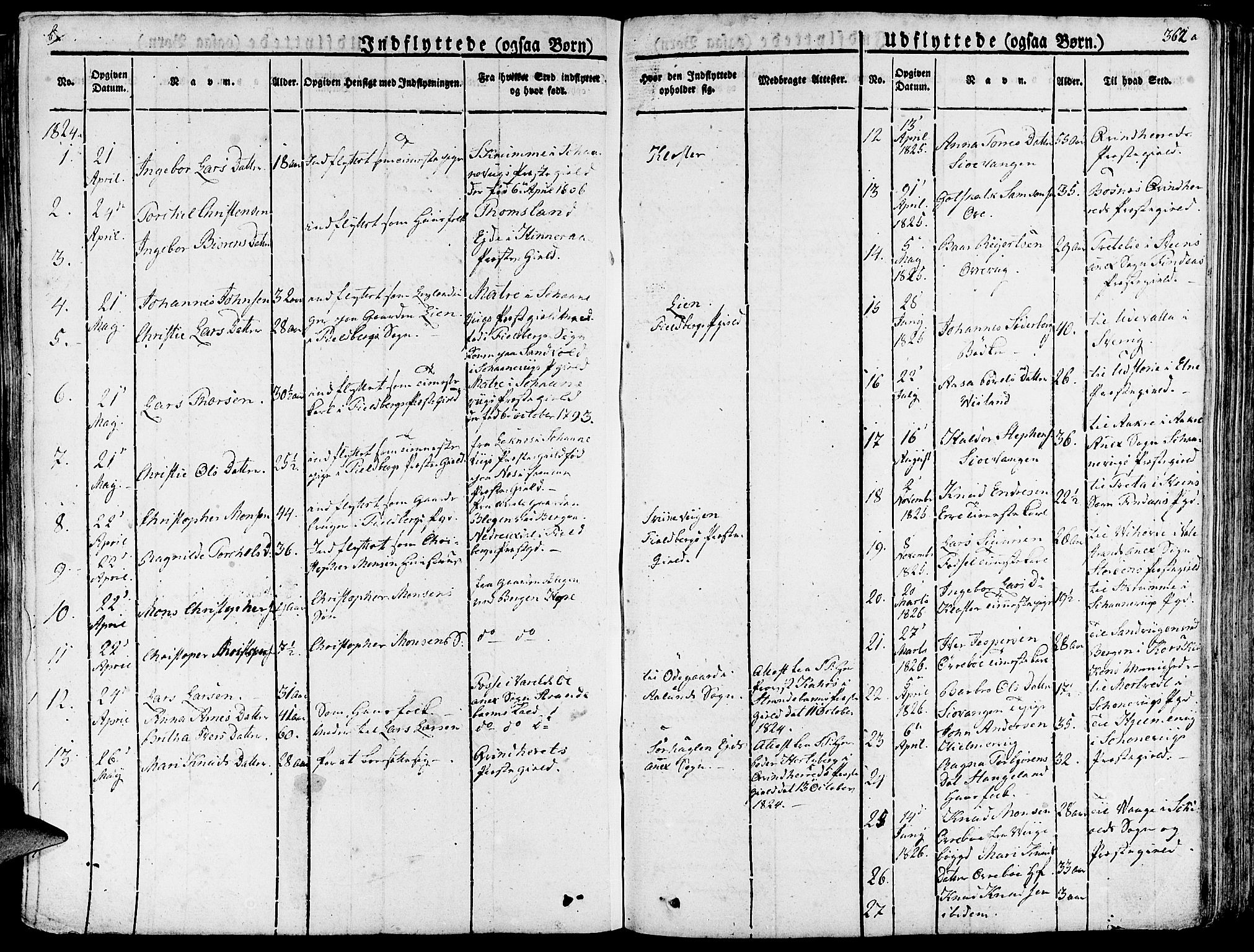 Fjelberg sokneprestembete, AV/SAB-A-75201/H/Haa: Parish register (official) no. A 5, 1822-1834, p. 362