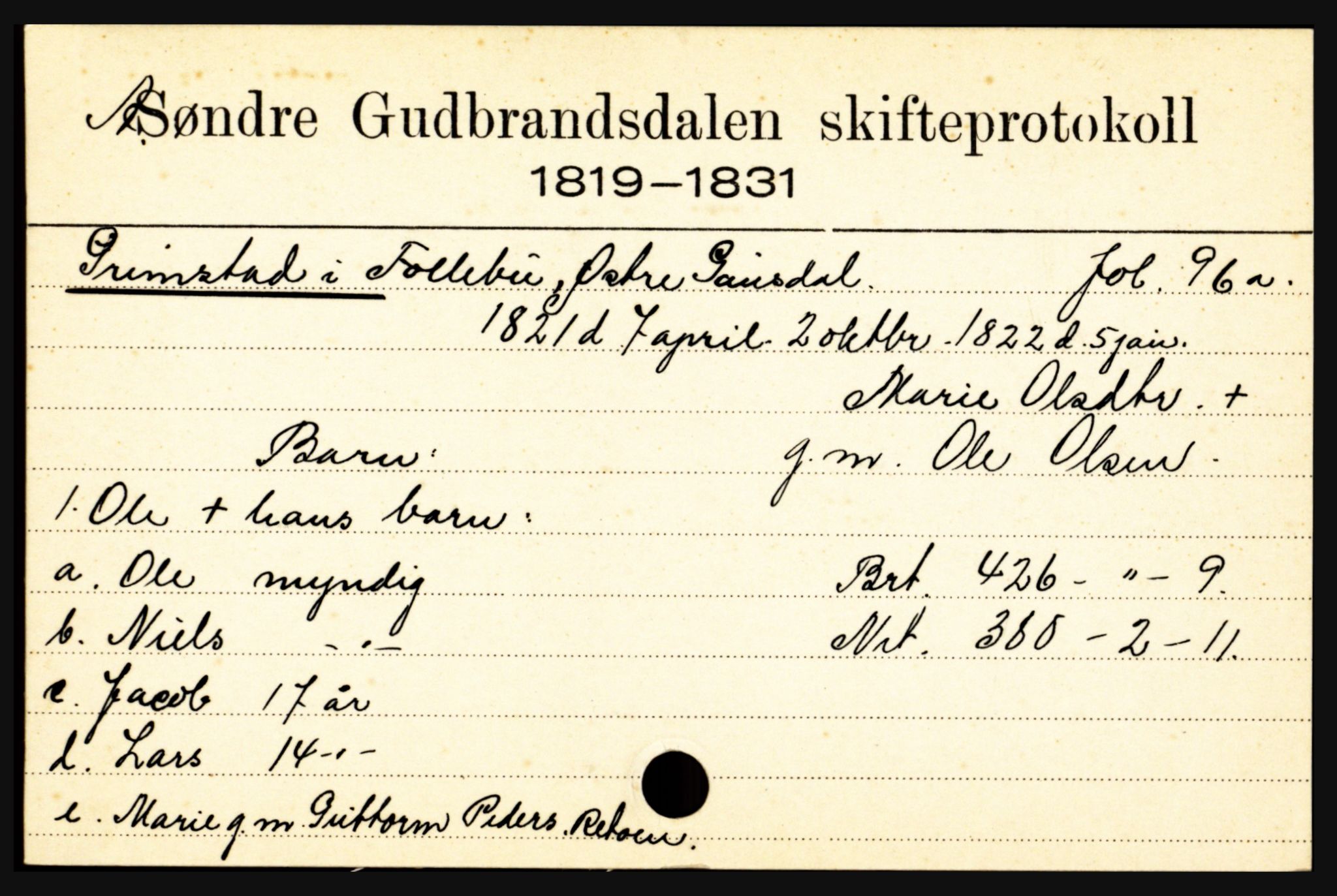Sør-Gudbrandsdal tingrett, SAH/TING-004/J, 1658-1885, p. 3785