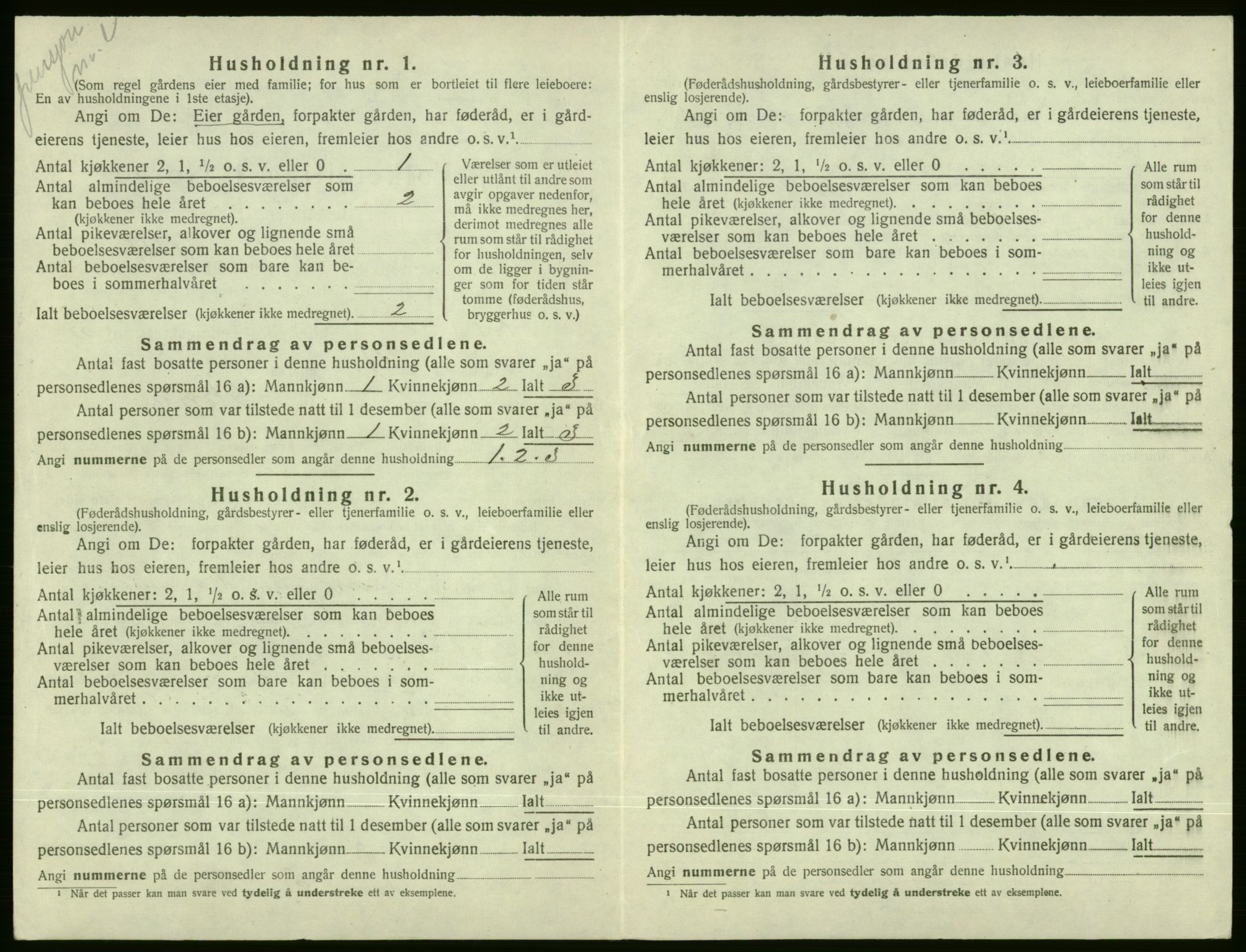 SAB, 1920 census for Voss, 1920, p. 394