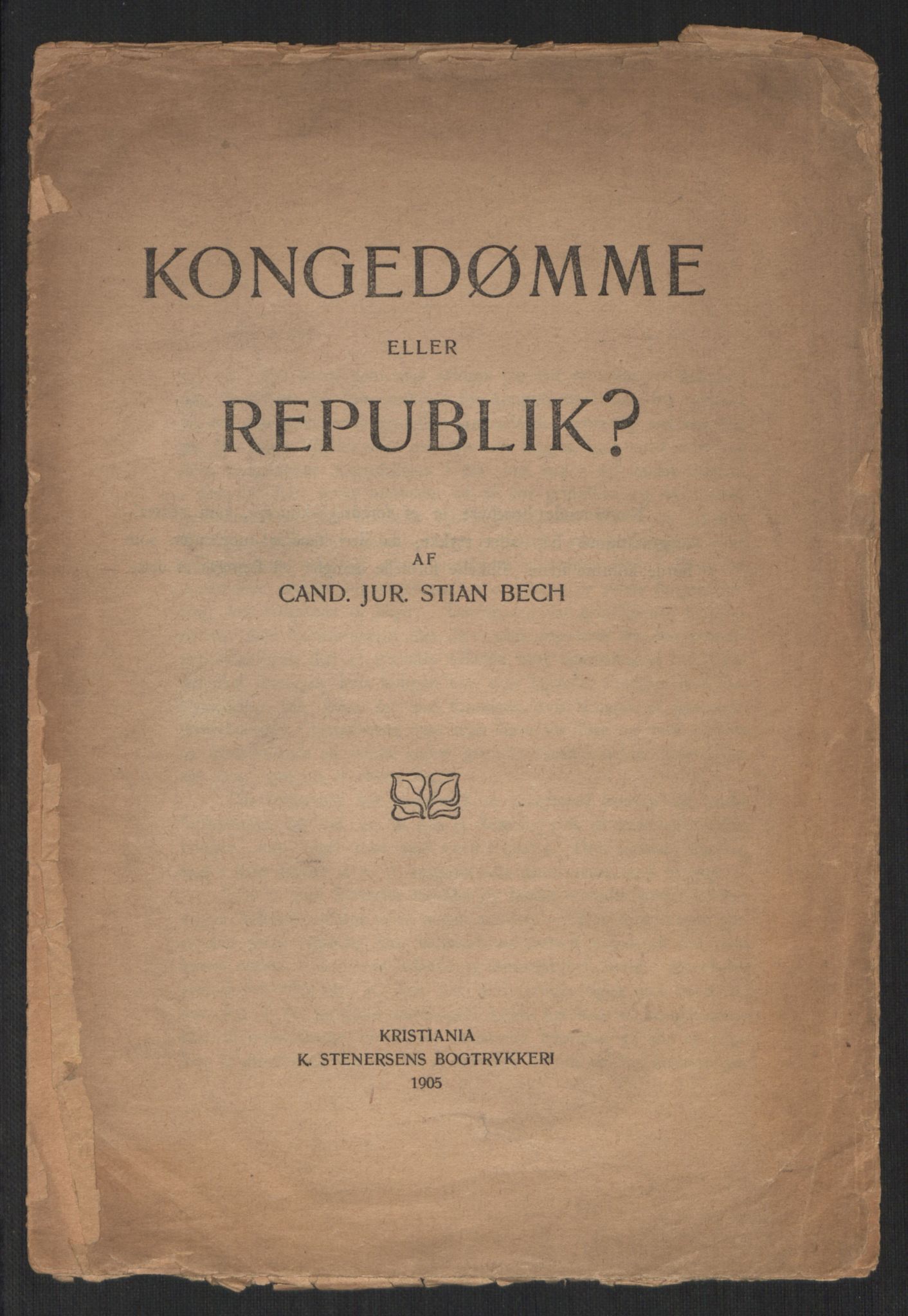 Venstres Hovedorganisasjon, RA/PA-0876/X/L0001: De eldste skrifter, 1860-1936, p. 788