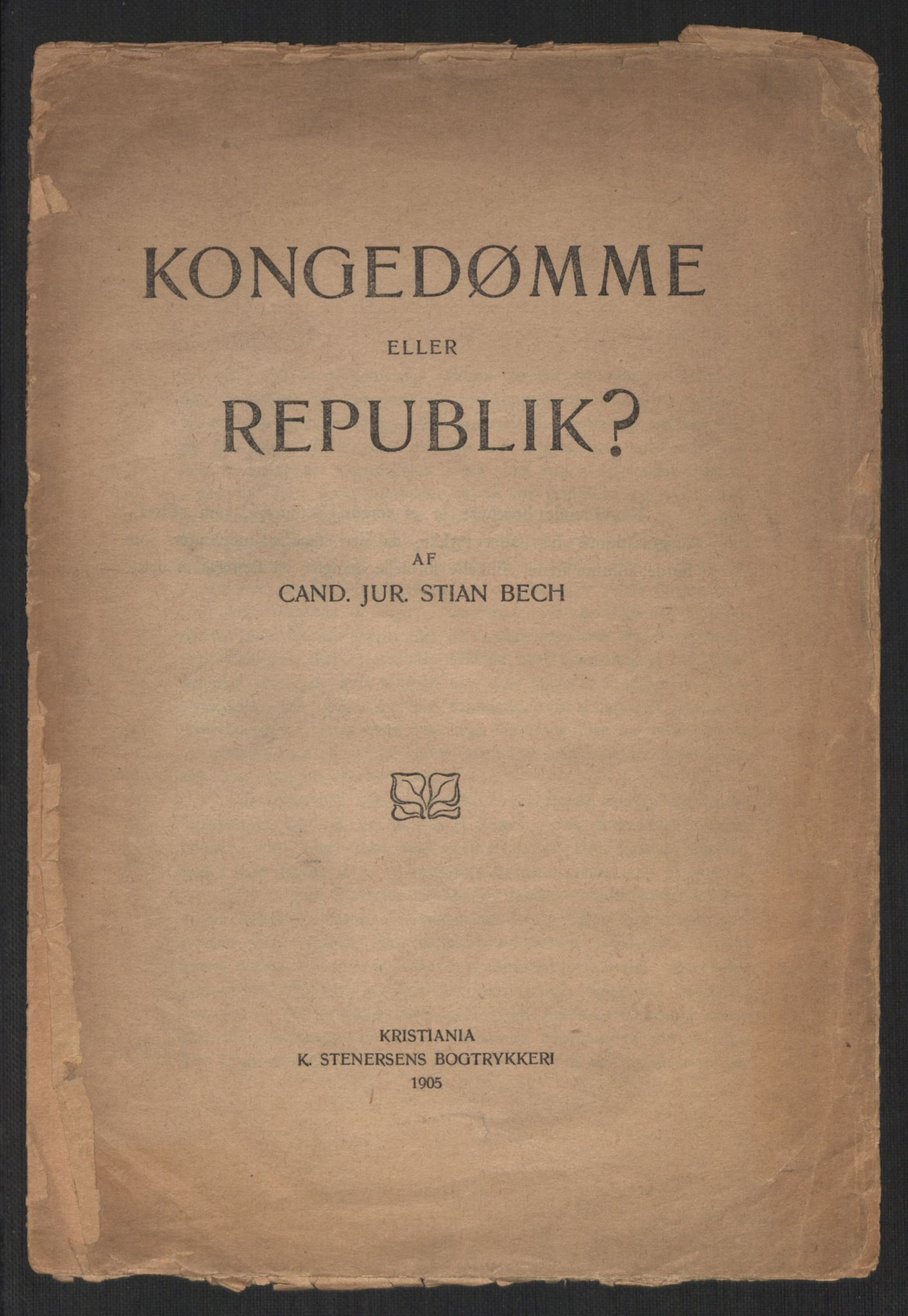Venstres Hovedorganisasjon, AV/RA-PA-0876/X/L0001: De eldste skrifter, 1860-1936, p. 788