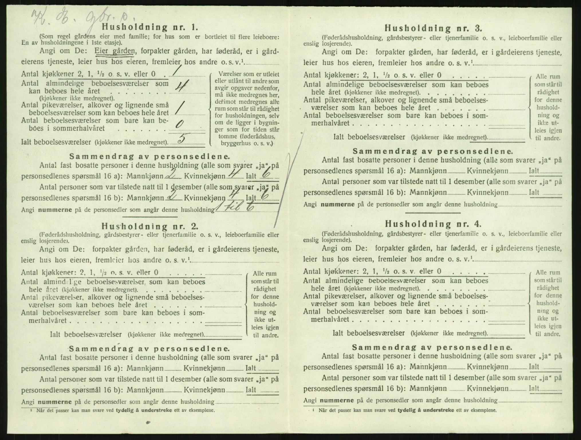 SAKO, 1920 census for Hedrum, 1920, p. 1070