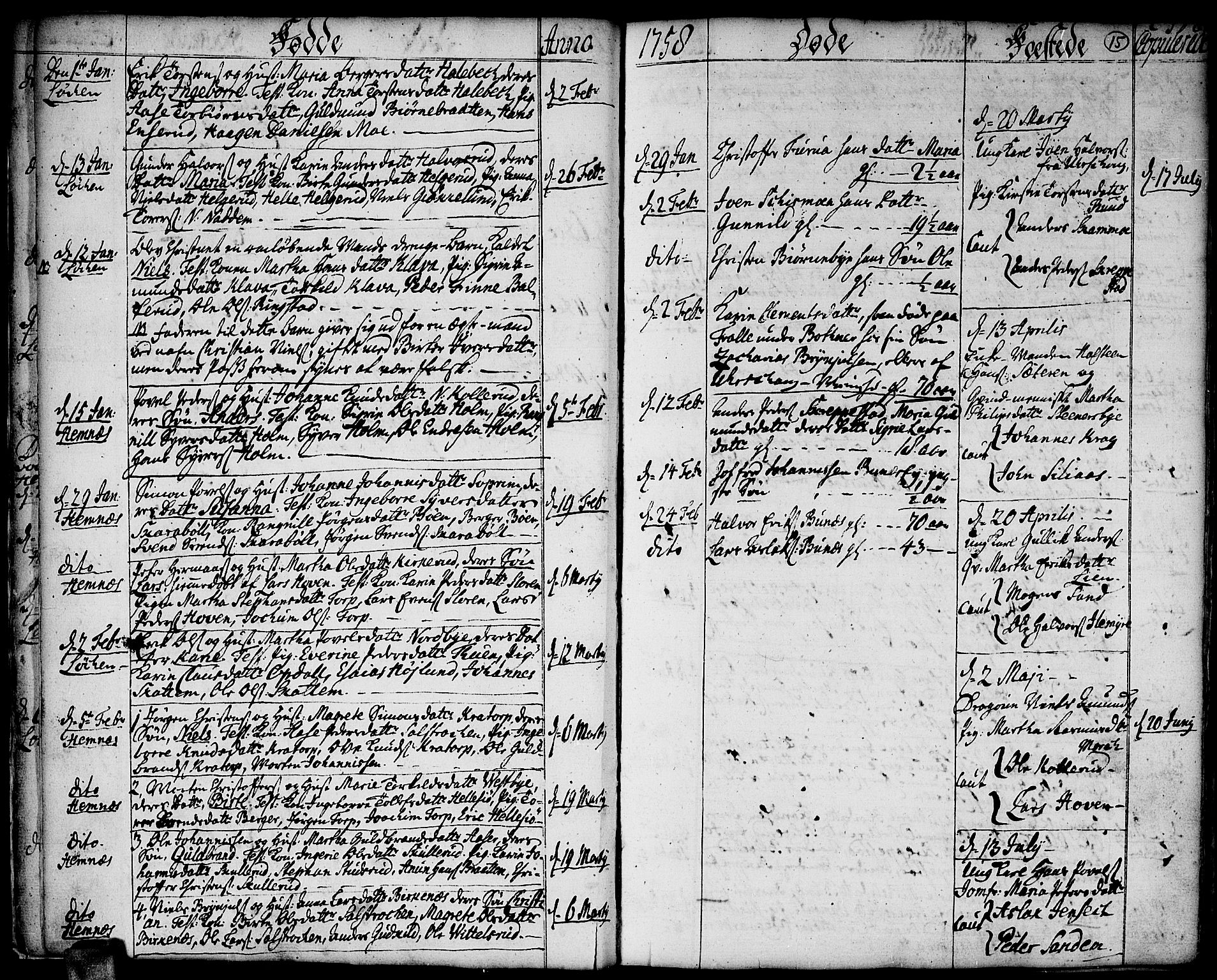 Høland prestekontor Kirkebøker, AV/SAO-A-10346a/F/Fa/L0004: Parish register (official) no. I 4, 1757-1780, p. 15