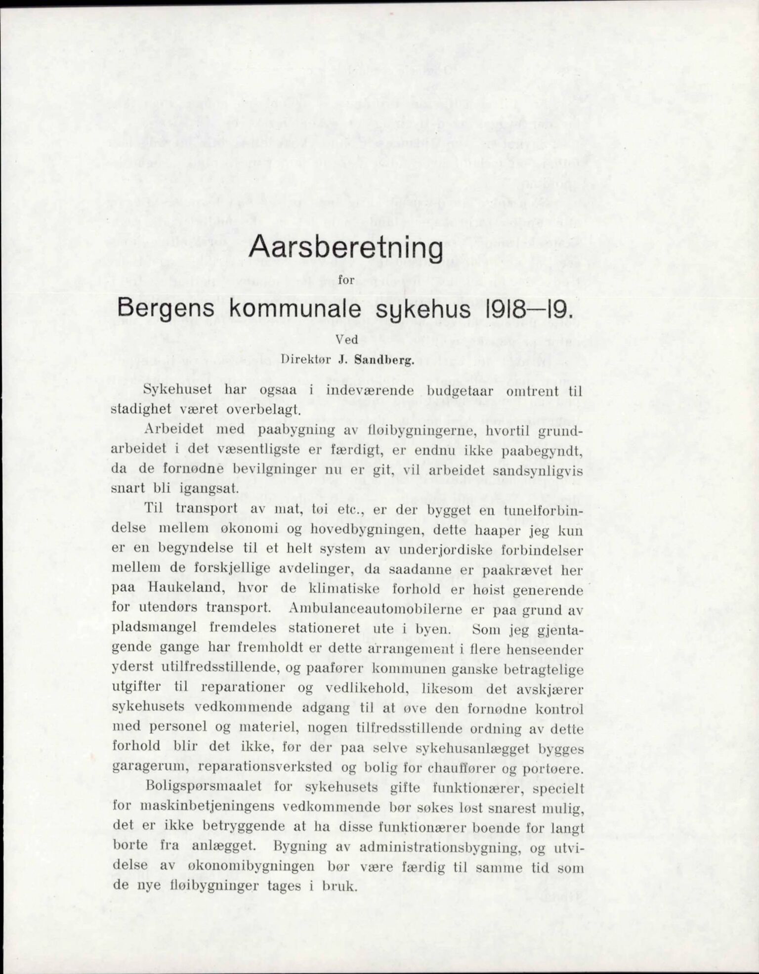 Haukeland Sykehus, Direktøren, BBA/A-2050.04/Æa/L0002: Årsberetninger 1914-1921, 1914-1921, p. 97