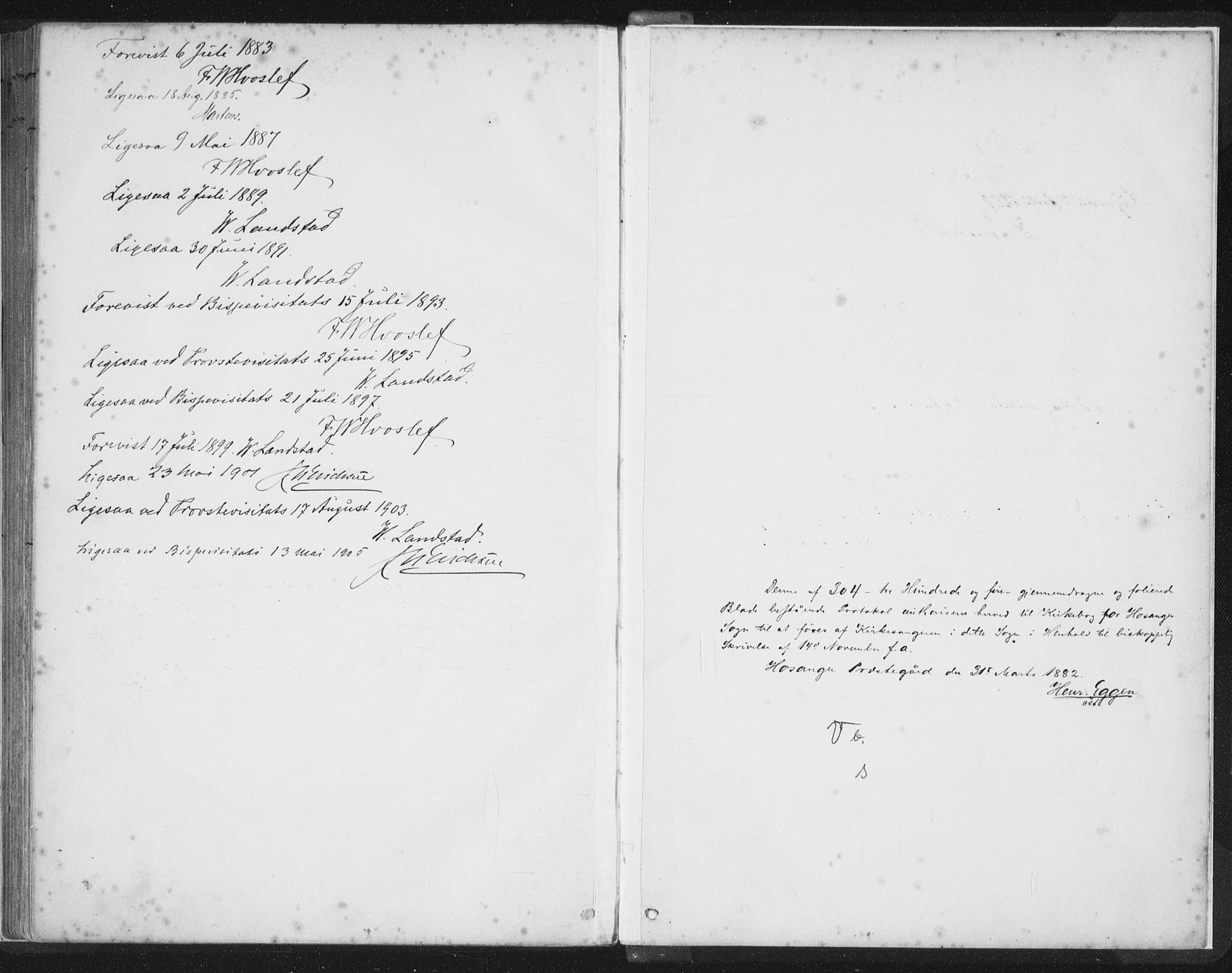 Hosanger sokneprestembete, SAB/A-75801/H/Hab: Parish register (copy) no. A 3 II, 1882-1903