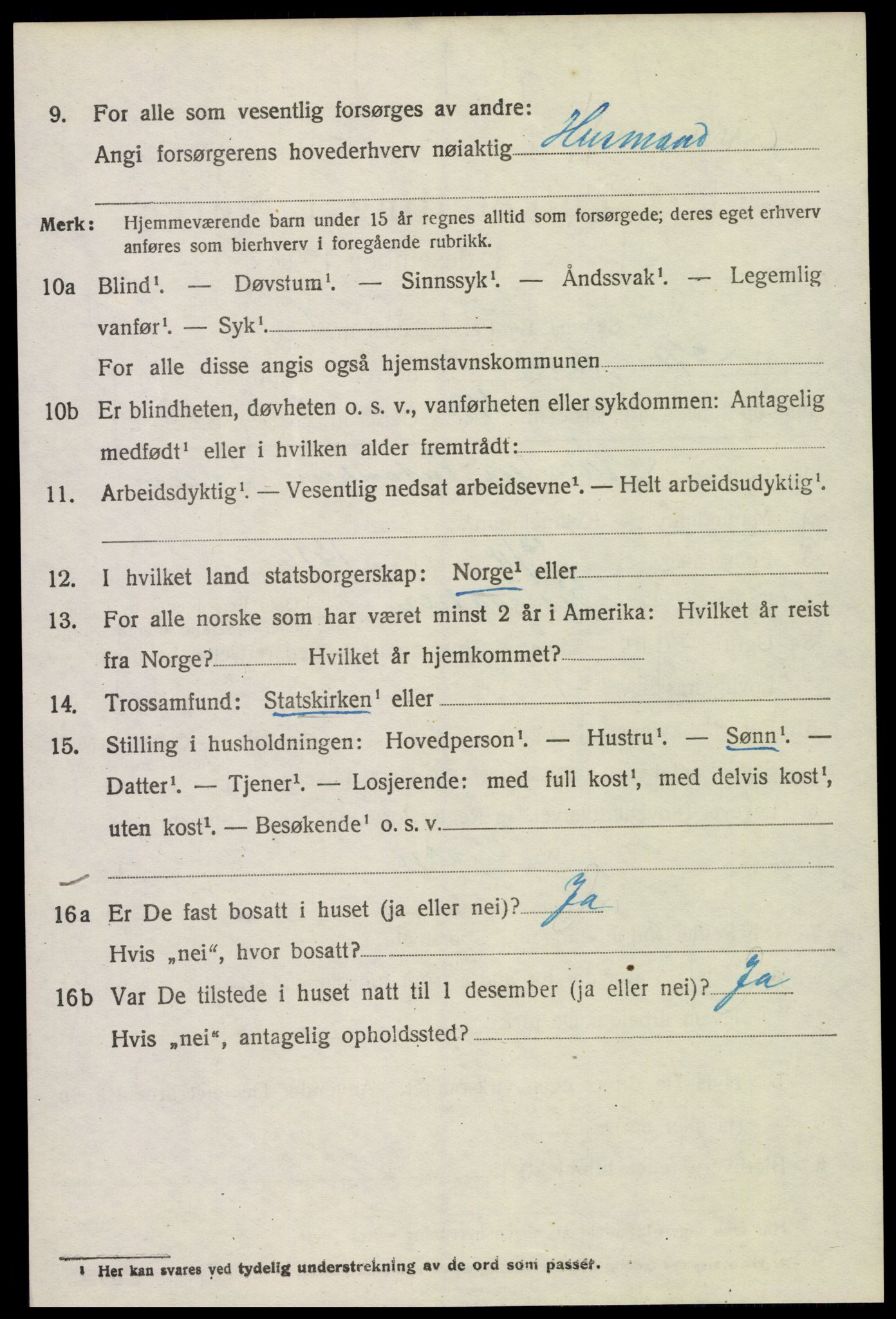 SAH, 1920 census for Ringsaker, 1920, p. 25057