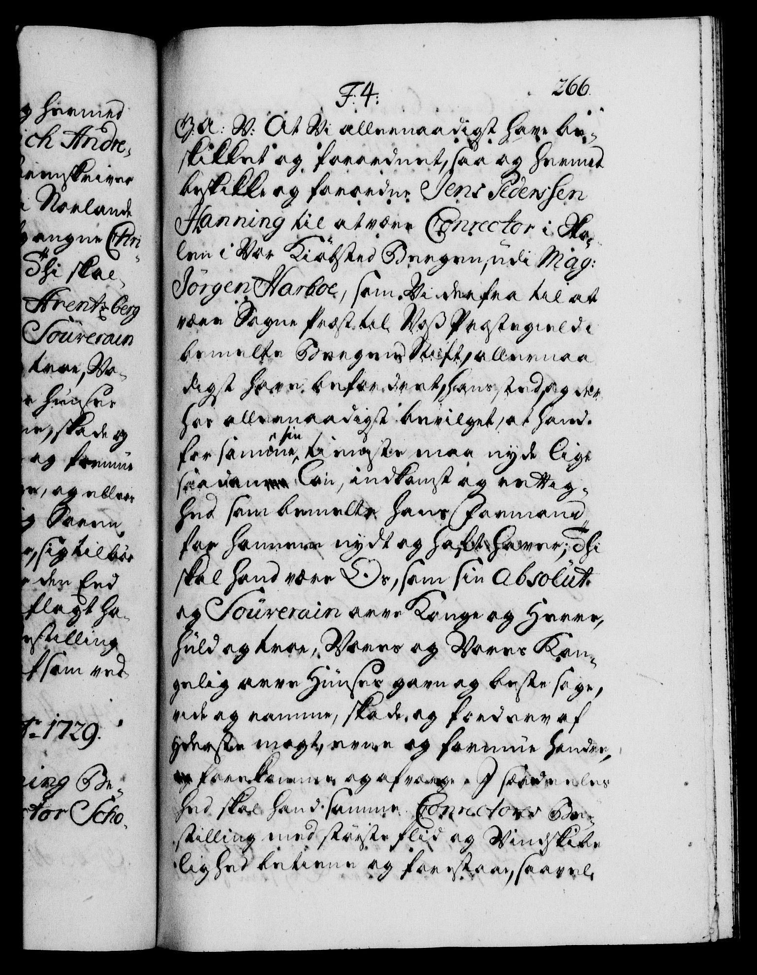 Danske Kanselli 1572-1799, AV/RA-EA-3023/F/Fc/Fca/Fcaa/L0026: Norske registre, 1729-1730, p. 256a