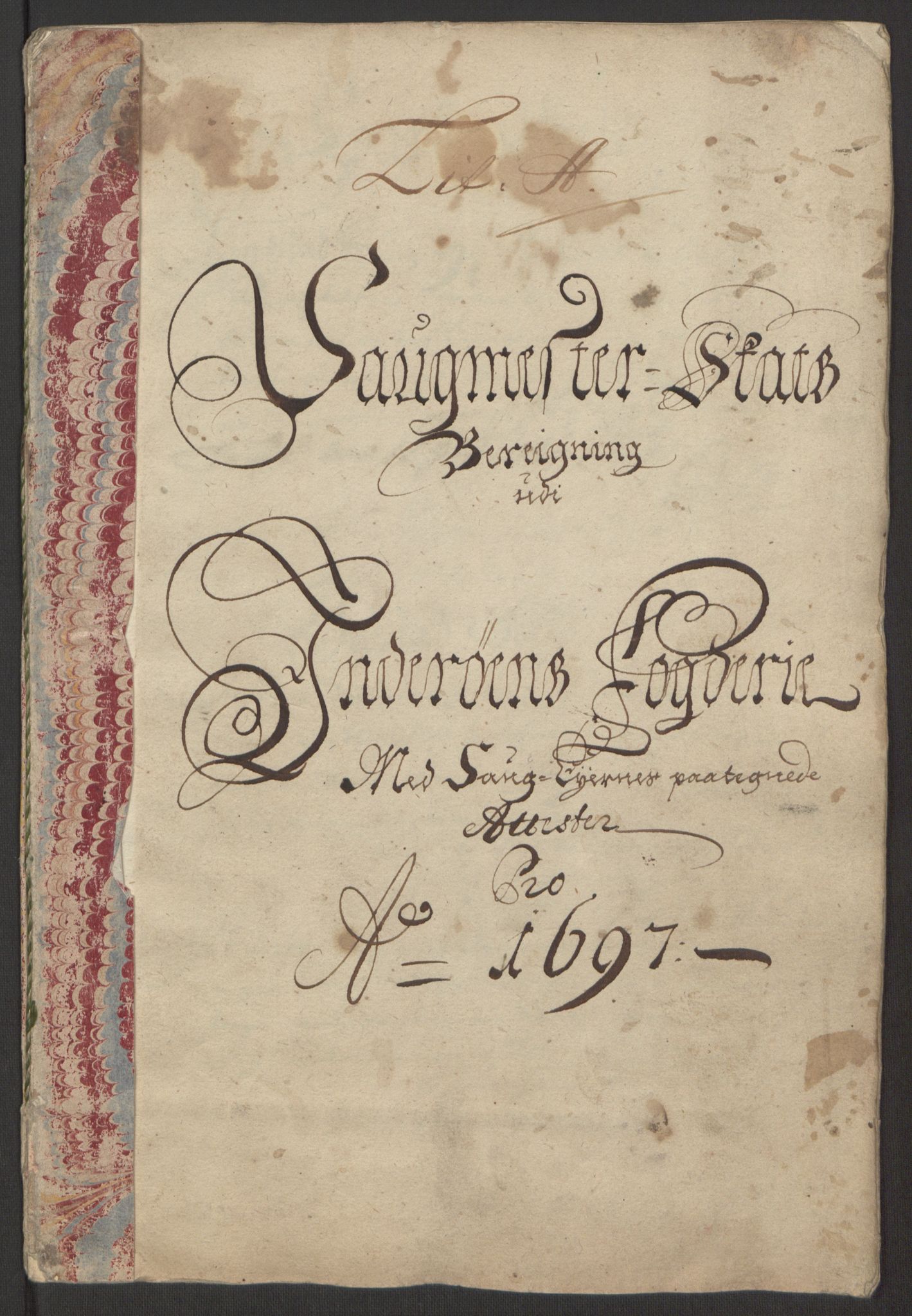 Rentekammeret inntil 1814, Reviderte regnskaper, Fogderegnskap, RA/EA-4092/R63/L4309: Fogderegnskap Inderøy, 1695-1697, p. 389
