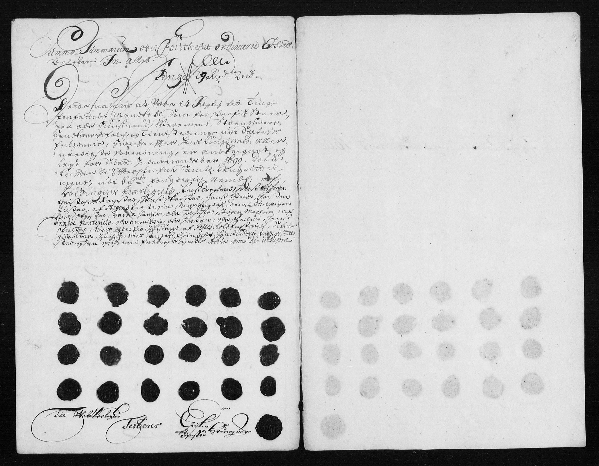 Rentekammeret inntil 1814, Reviderte regnskaper, Stiftamtstueregnskaper, Trondheim stiftamt og Nordland amt, AV/RA-EA-6044/R/Rh/L0015: Nordland amt, 1690