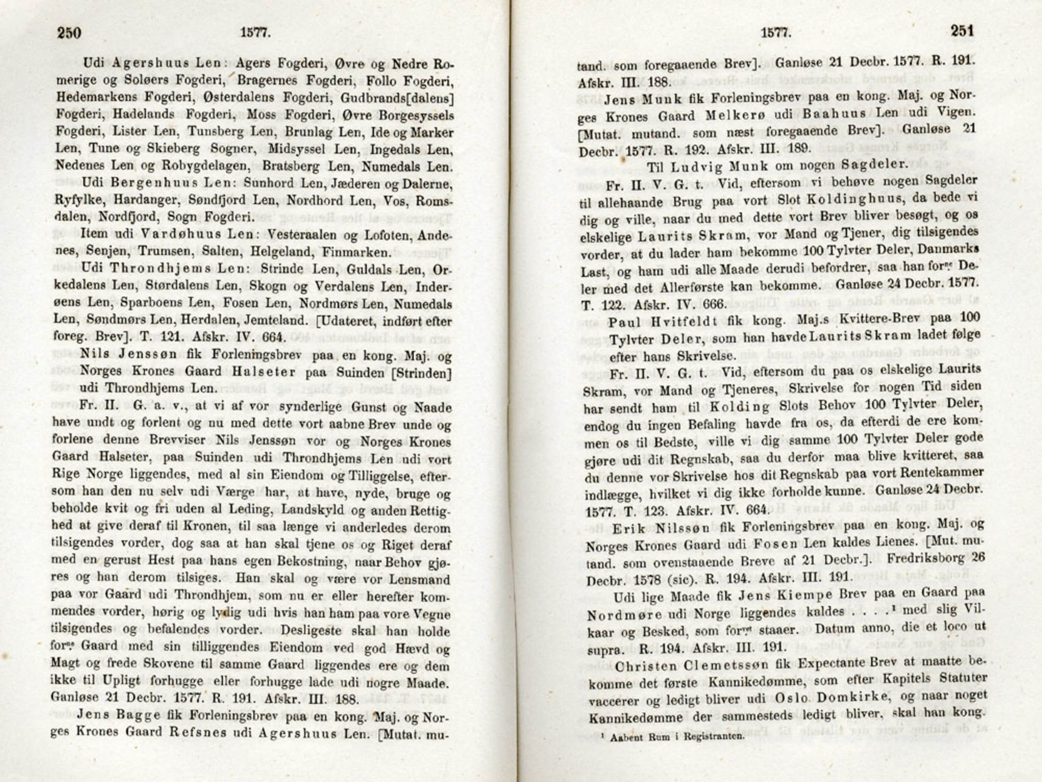 Publikasjoner utgitt av Det Norske Historiske Kildeskriftfond, PUBL/-/-/-: Norske Rigs-Registranter, bind 2, 1572-1588, p. 250-251
