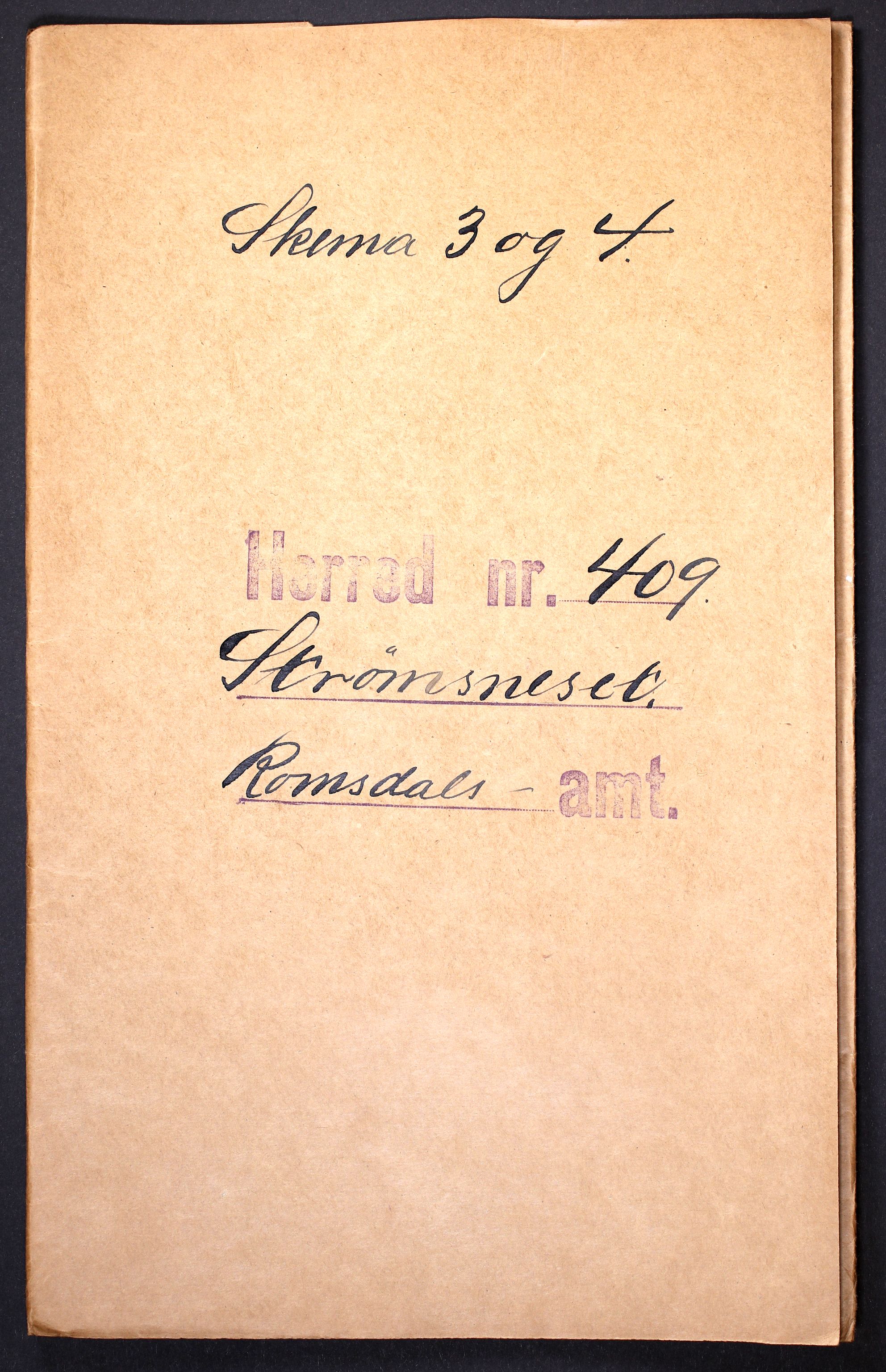 RA, 1910 census for Straumsnes, 1910, p. 1