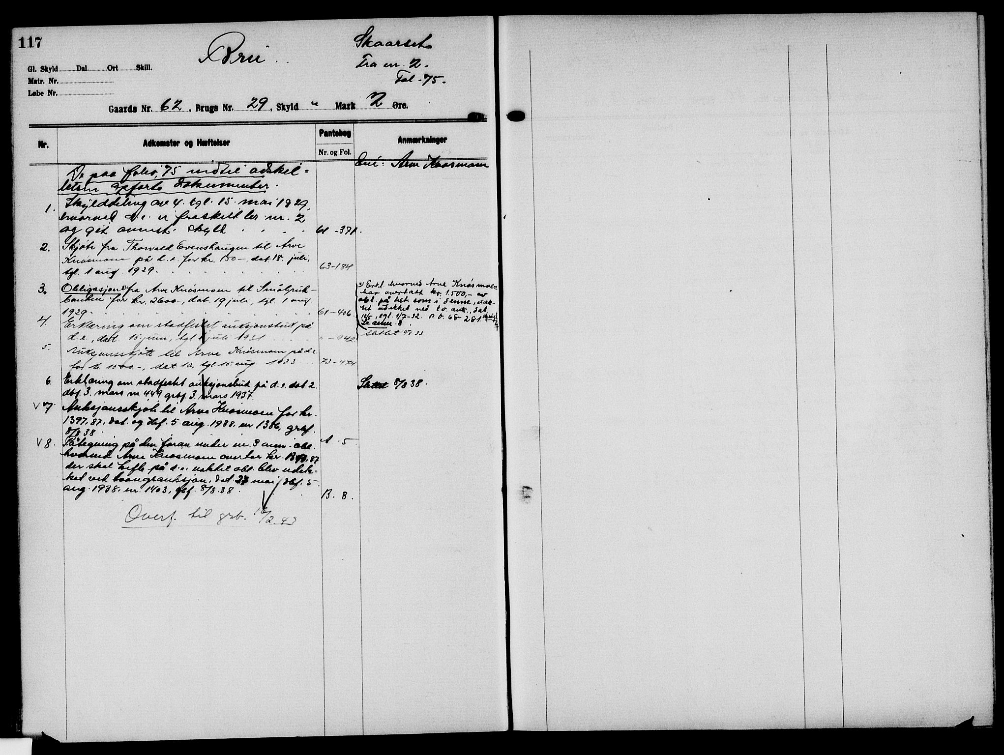 Solør tingrett, AV/SAH-TING-008/H/Ha/Hak/L0005: Mortgage register no. V, 1900-1935, p. 117