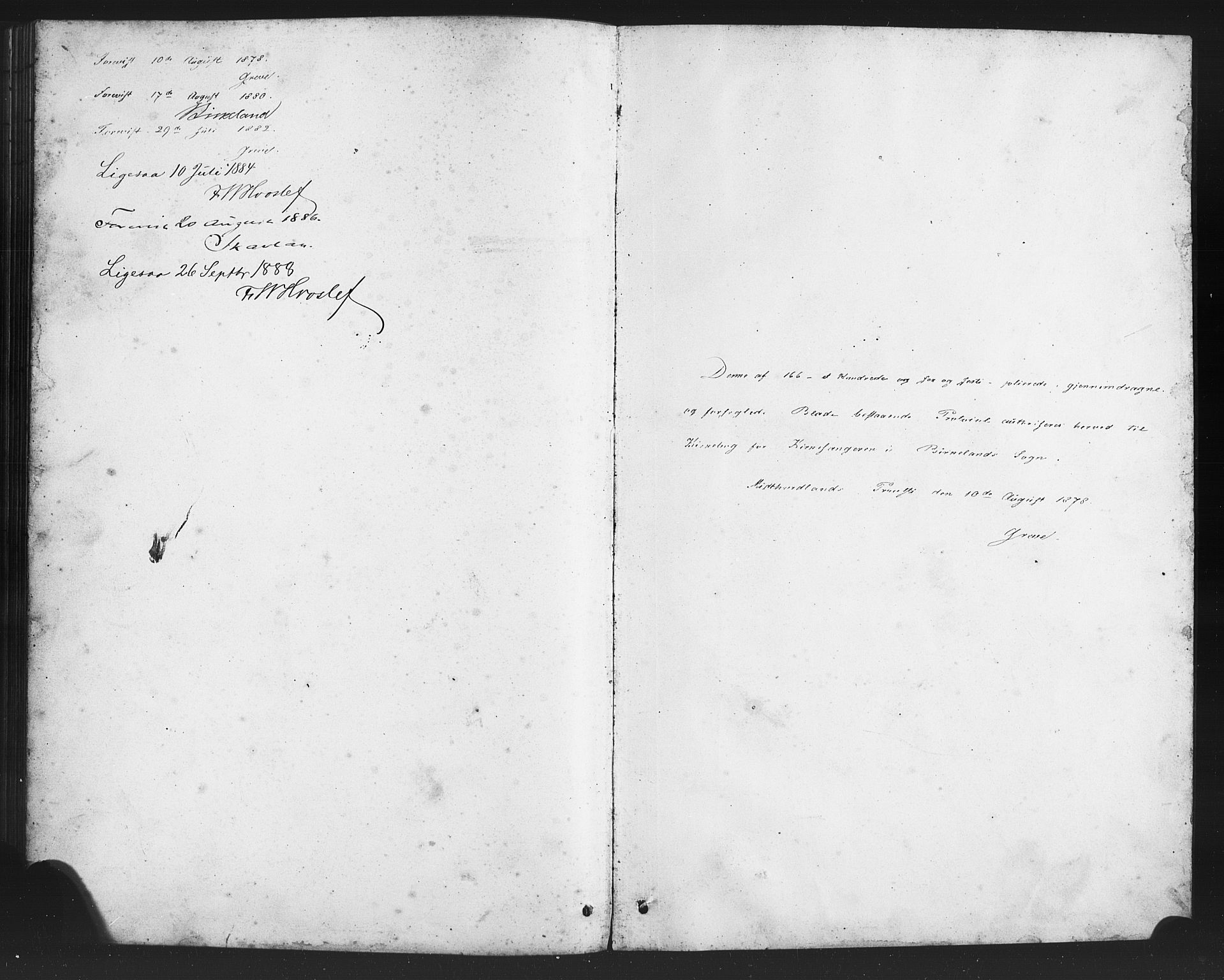 Birkeland Sokneprestembete, SAB/A-74601/H/Hab: Parish register (copy) no. A 3, 1877-1887