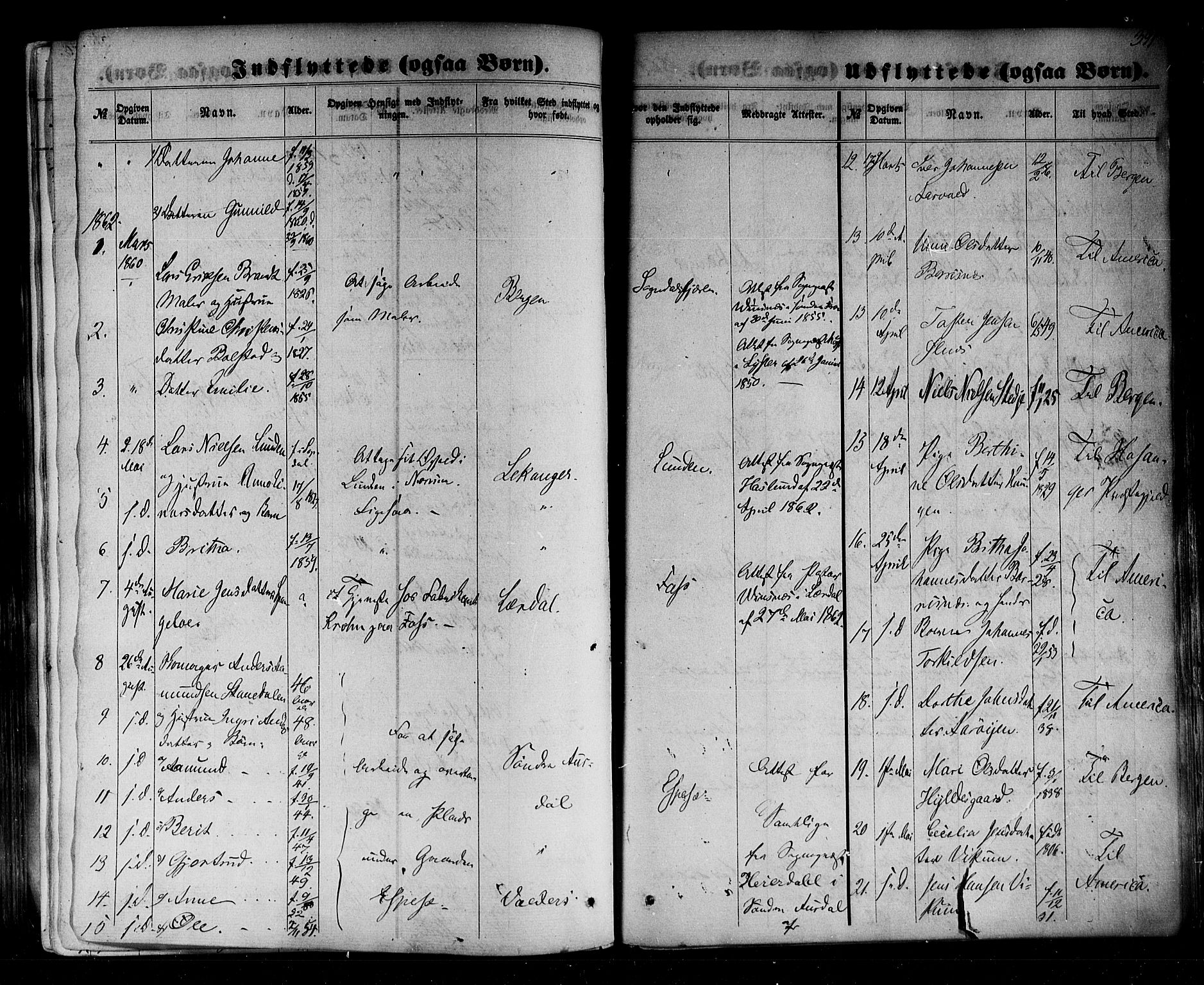 Sogndal sokneprestembete, SAB/A-81301/H/Haa/Haaa/L0013: Parish register (official) no. A 13, 1859-1877, p. 391