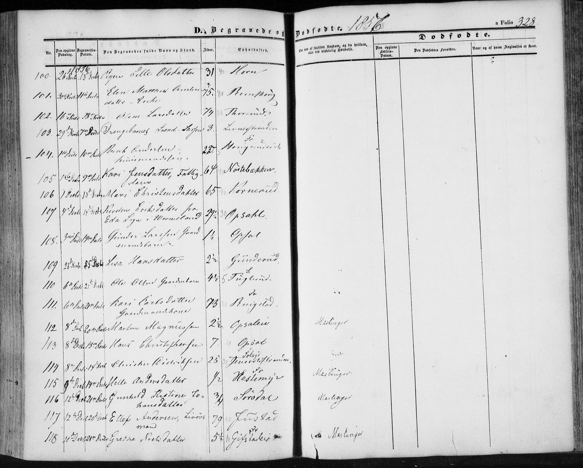 Lier kirkebøker, AV/SAKO-A-230/F/Fa/L0012: Parish register (official) no. I 12, 1854-1864, p. 328