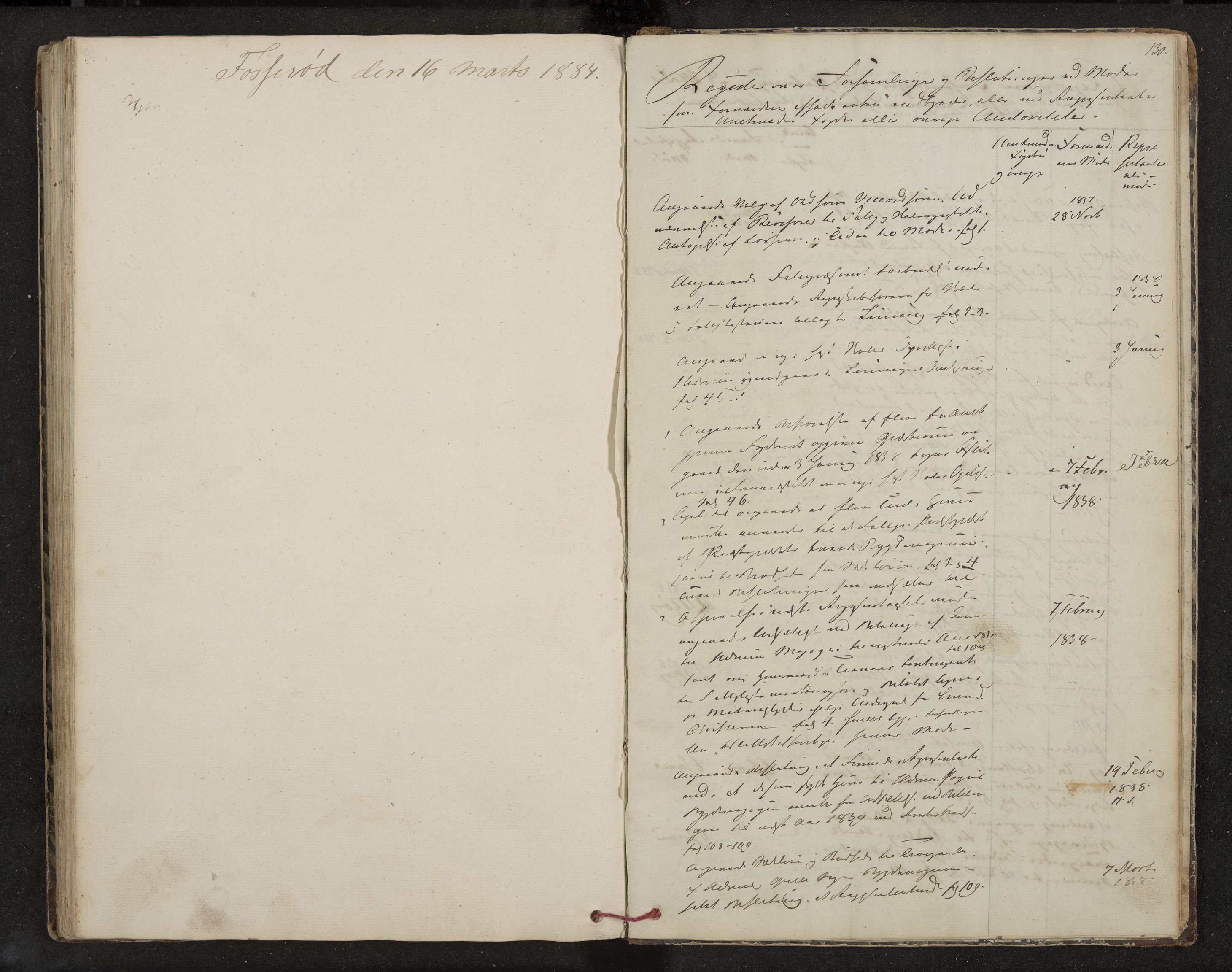 Hedrum formannskap og sentraladministrasjon, IKAK/0727021/A/Aa/L0001: Møtebok med register, 1837-1853, p. 130