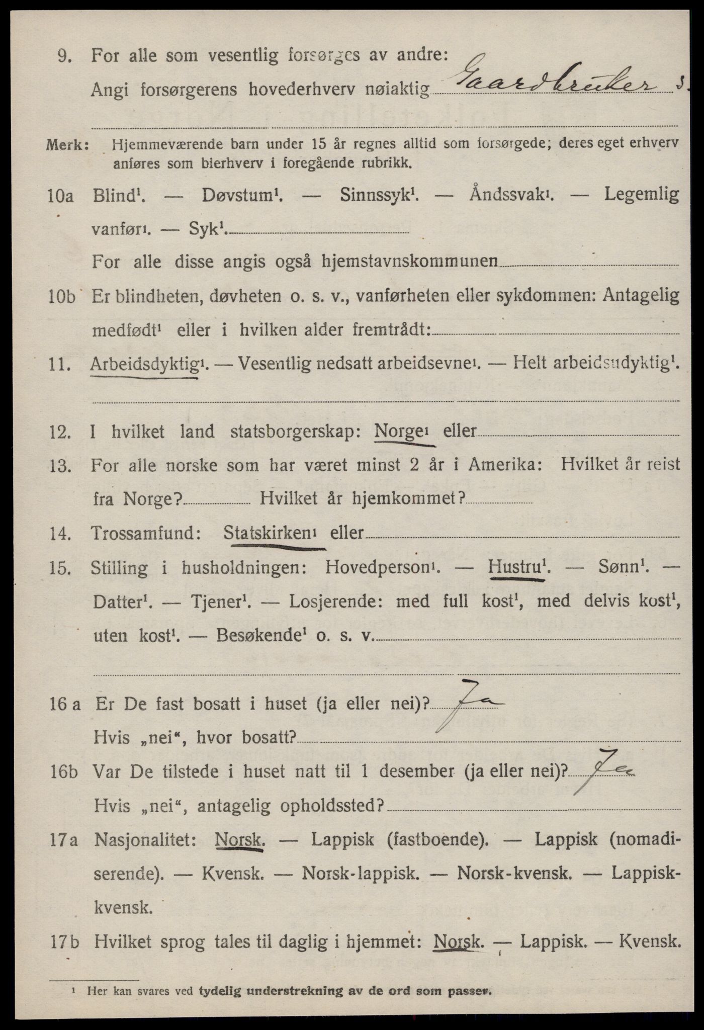 SAT, 1920 census for Rissa, 1920, p. 4322