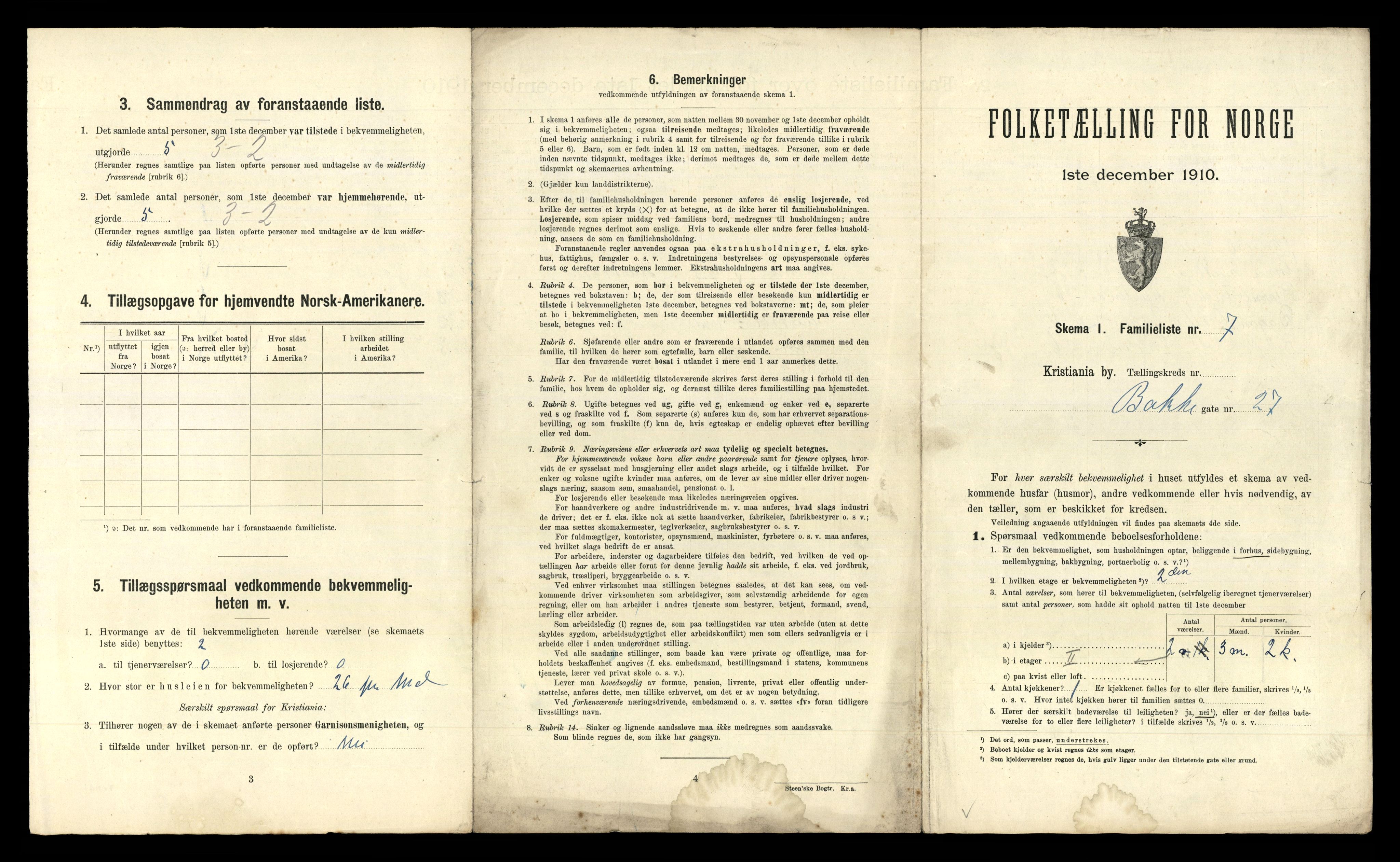 RA, 1910 census for Kristiania, 1910, p. 4199