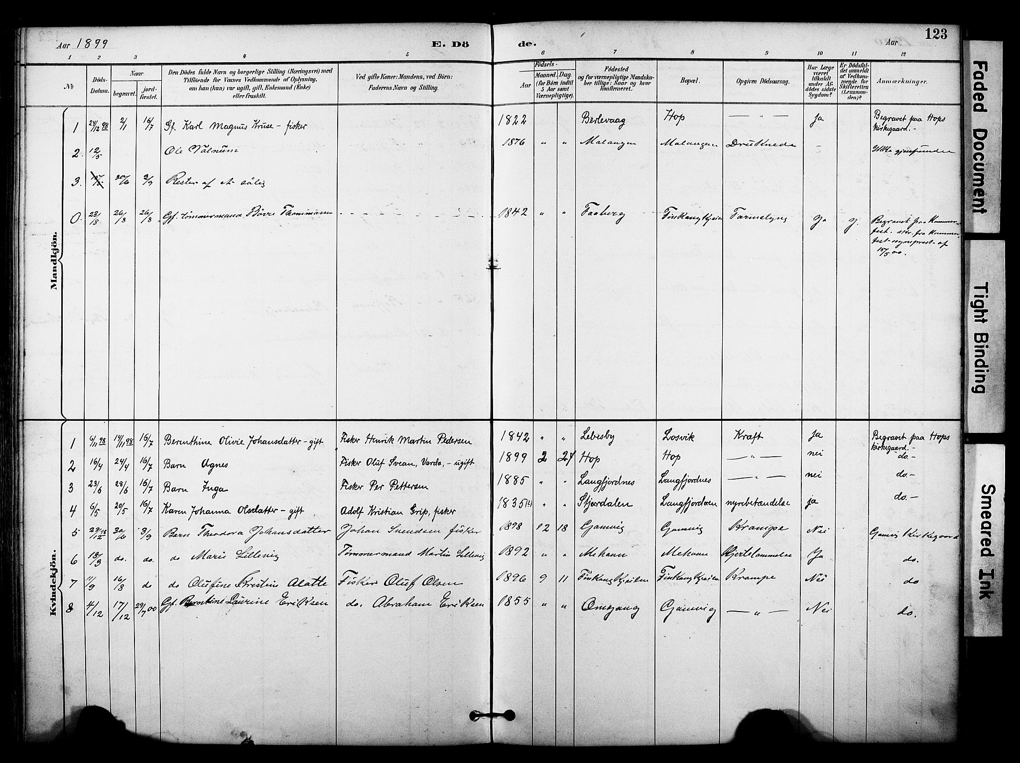 Tana sokneprestkontor, SATØ/S-1334/H/Ha/L0006kirke: Parish register (official) no. 6, 1892-1908, p. 123