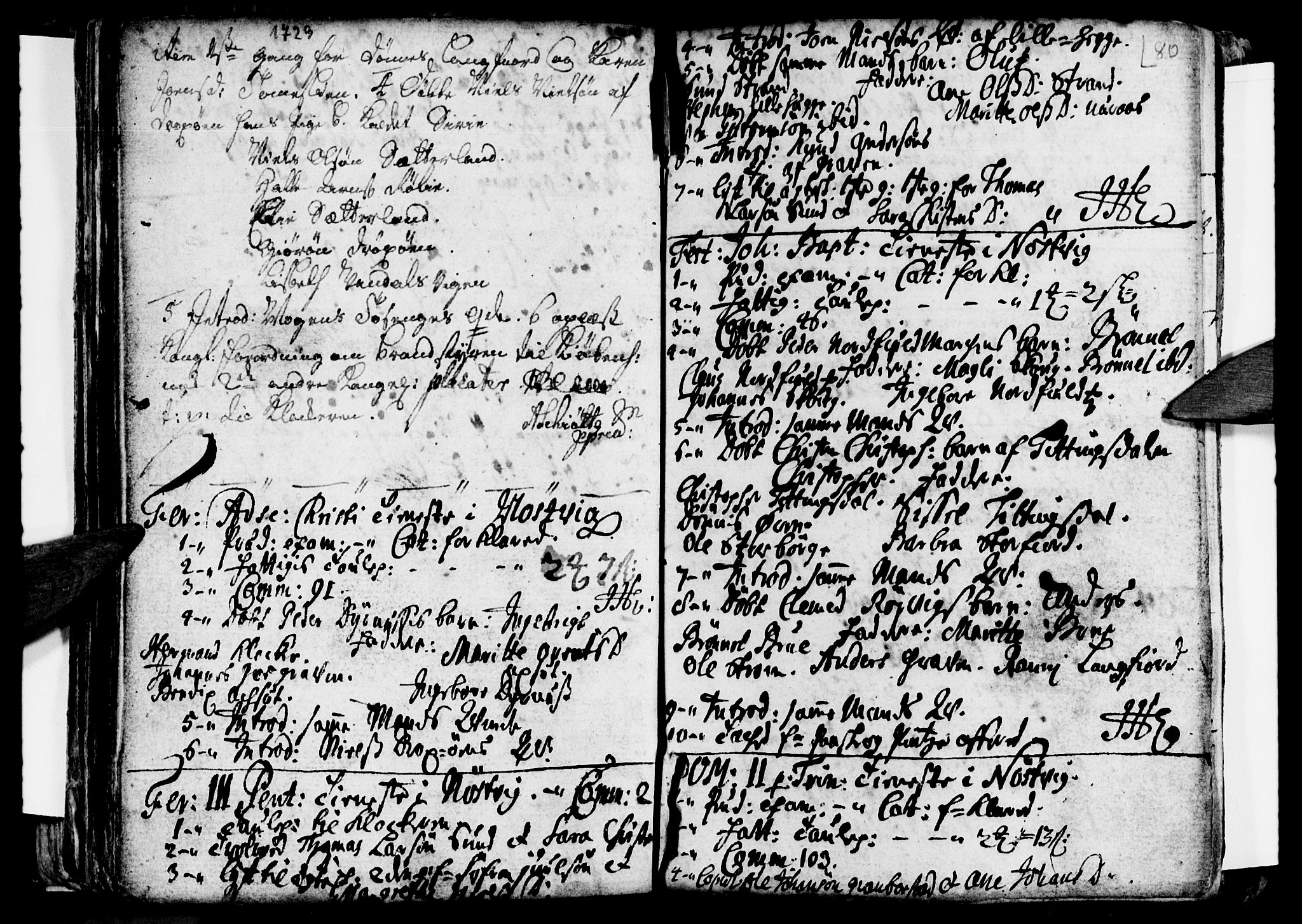 Ministerialprotokoller, klokkerbøker og fødselsregistre - Nordland, AV/SAT-A-1459/814/L0221: Parish register (official) no. 814A02, 1718-1762, p. 80