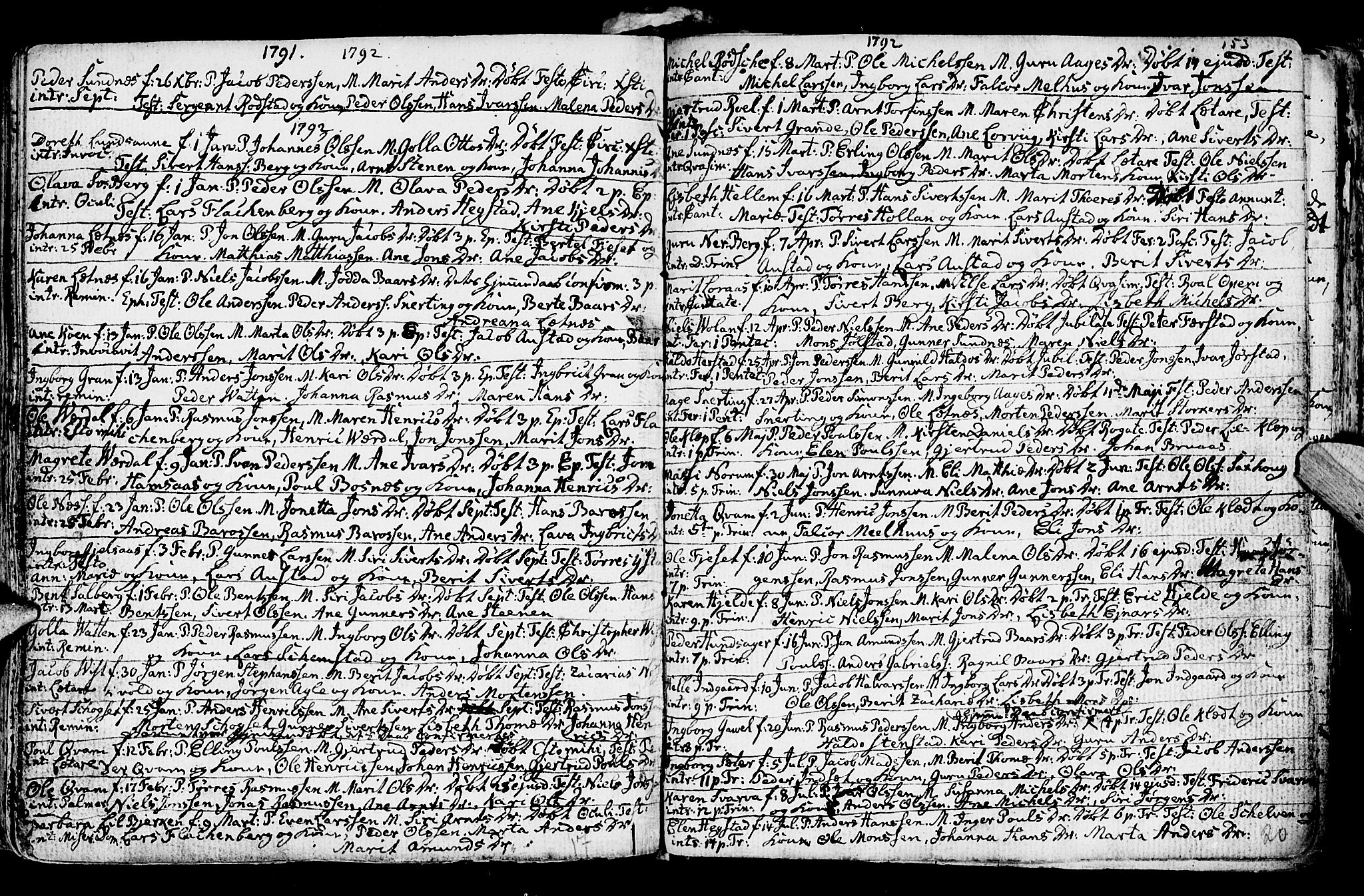 Ministerialprotokoller, klokkerbøker og fødselsregistre - Nord-Trøndelag, SAT/A-1458/730/L0273: Parish register (official) no. 730A02, 1762-1802, p. 153