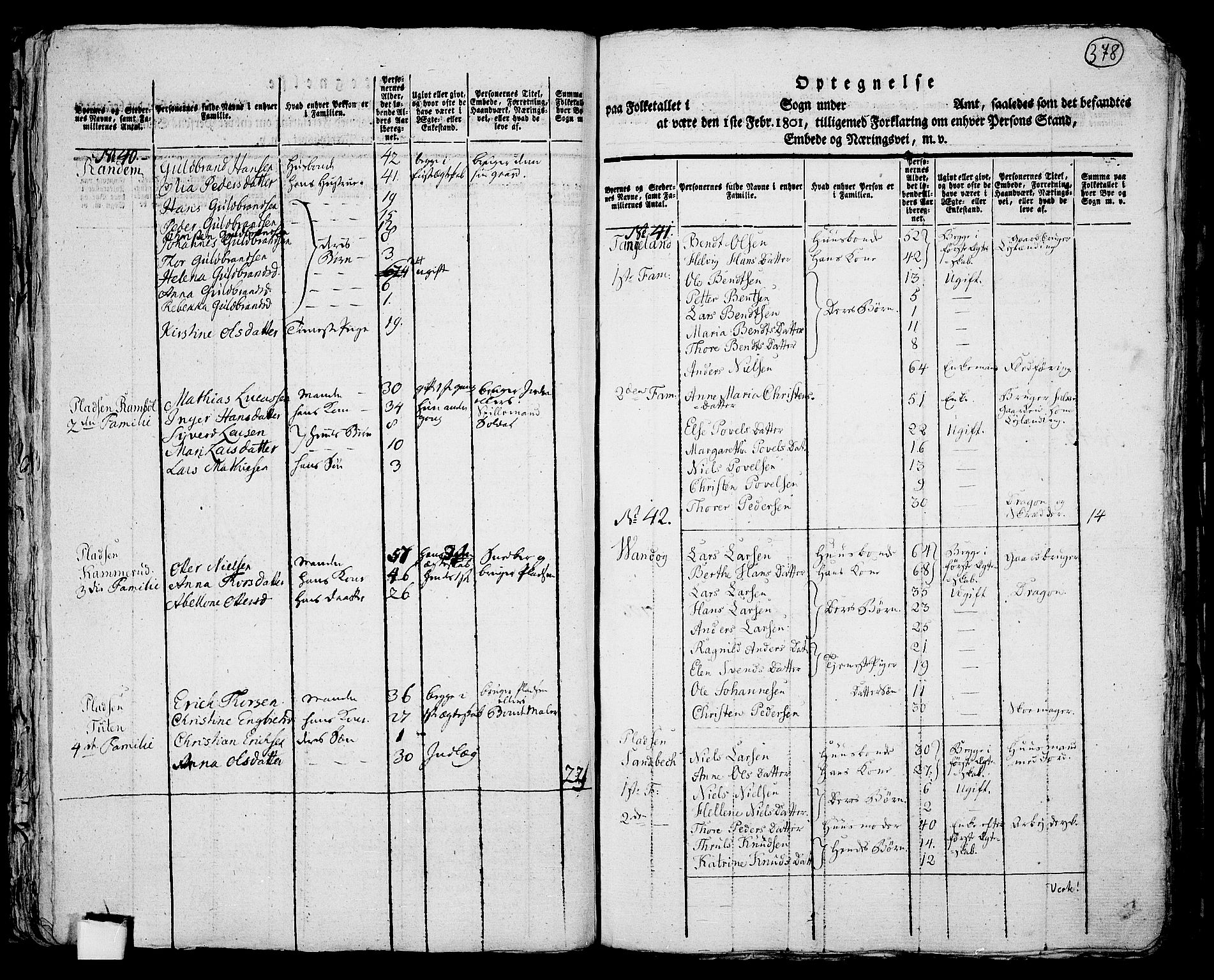 RA, 1801 census for 0125P Eidsberg, 1801, p. 377b-378a