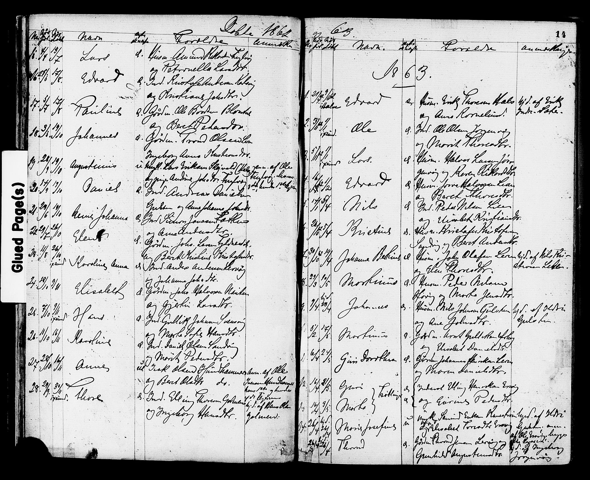 Ministerialprotokoller, klokkerbøker og fødselsregistre - Møre og Romsdal, AV/SAT-A-1454/577/L0894: Parish register (official) no. 577A01, 1850-1874, p. 14