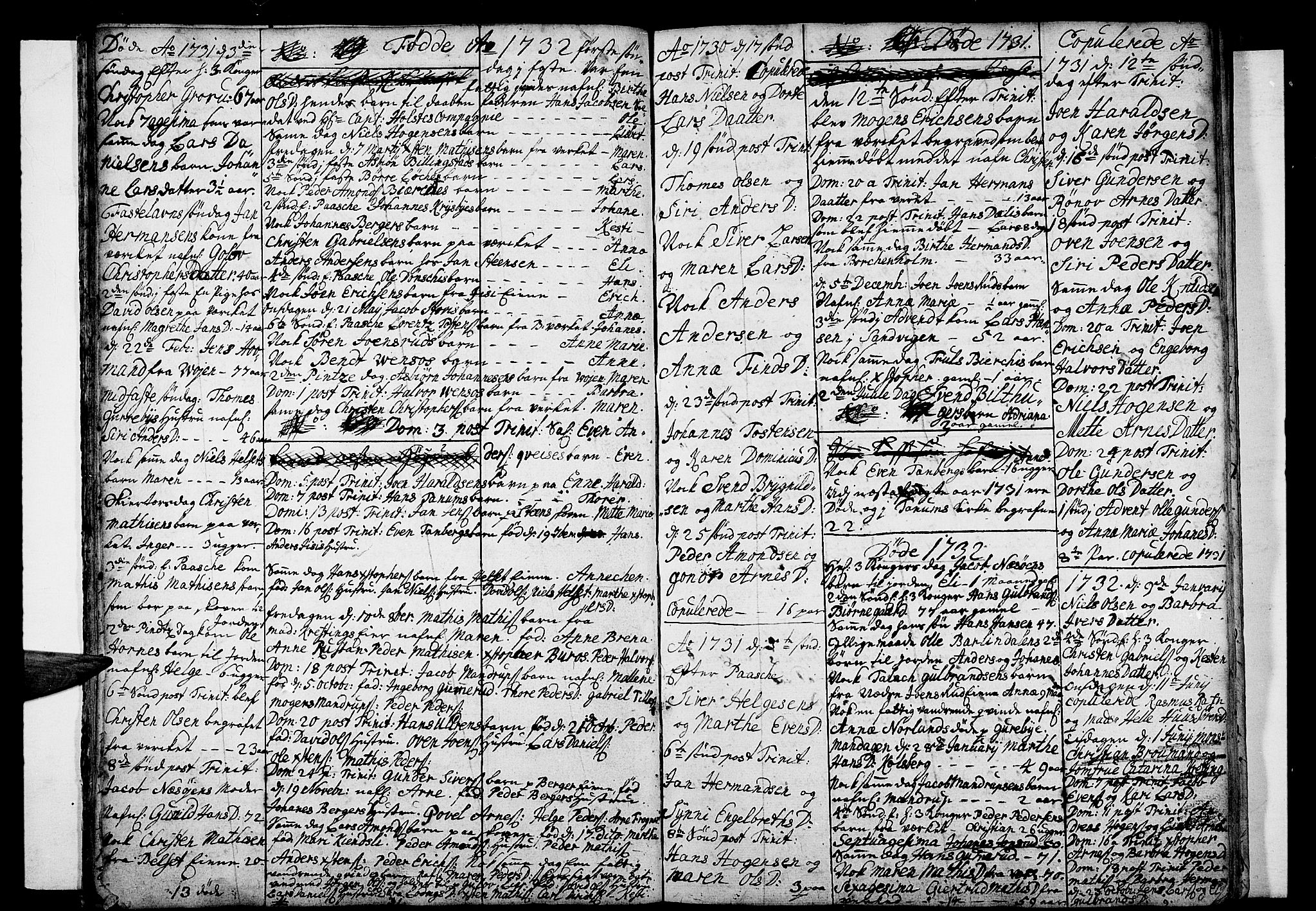 Asker prestekontor Kirkebøker, SAO/A-10256a/F/Fa/L0001: Parish register (official) no. I 1, 1726-1744, p. 18
