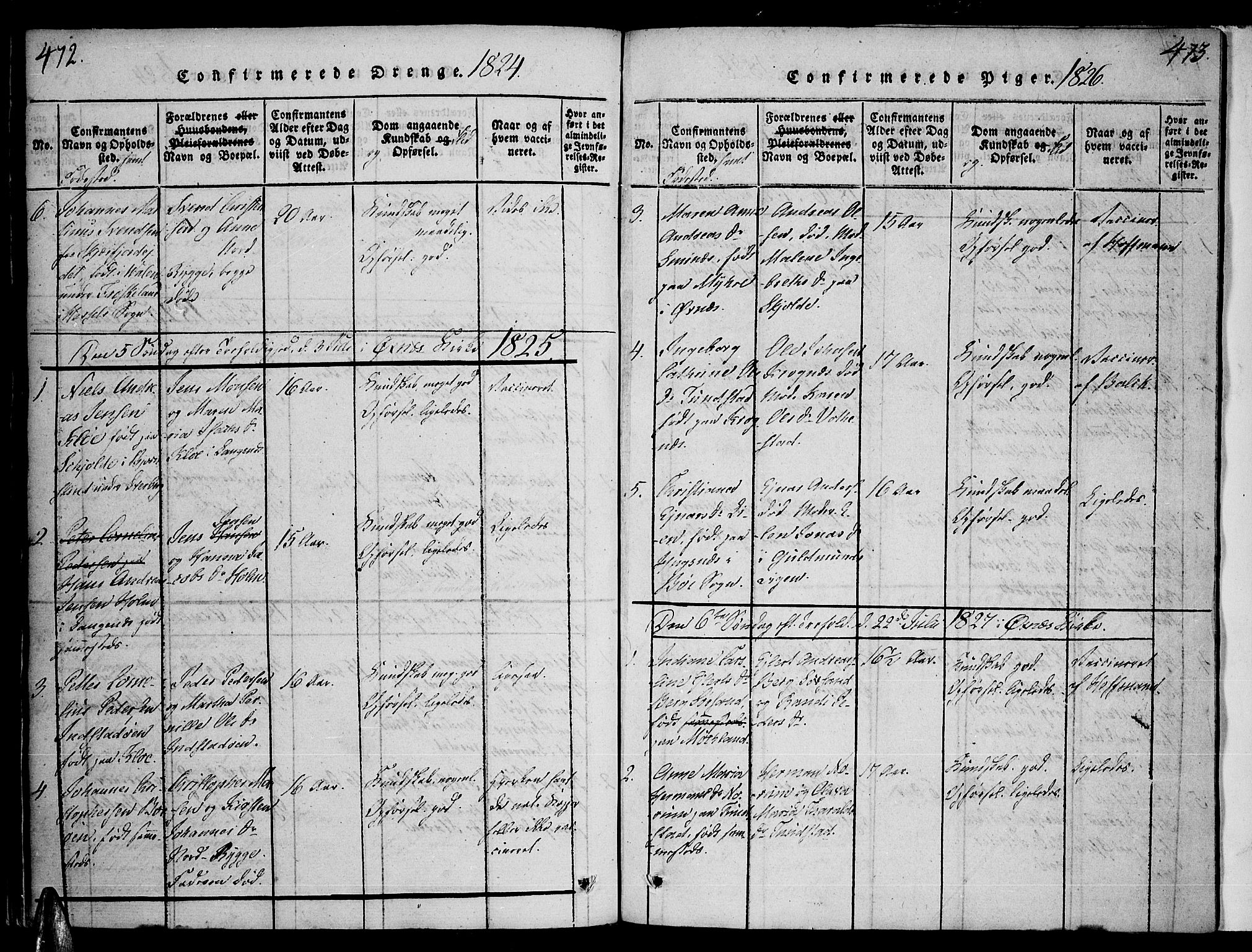 Ministerialprotokoller, klokkerbøker og fødselsregistre - Nordland, AV/SAT-A-1459/893/L1331: Parish register (official) no. 893A04, 1820-1840, p. 472-473