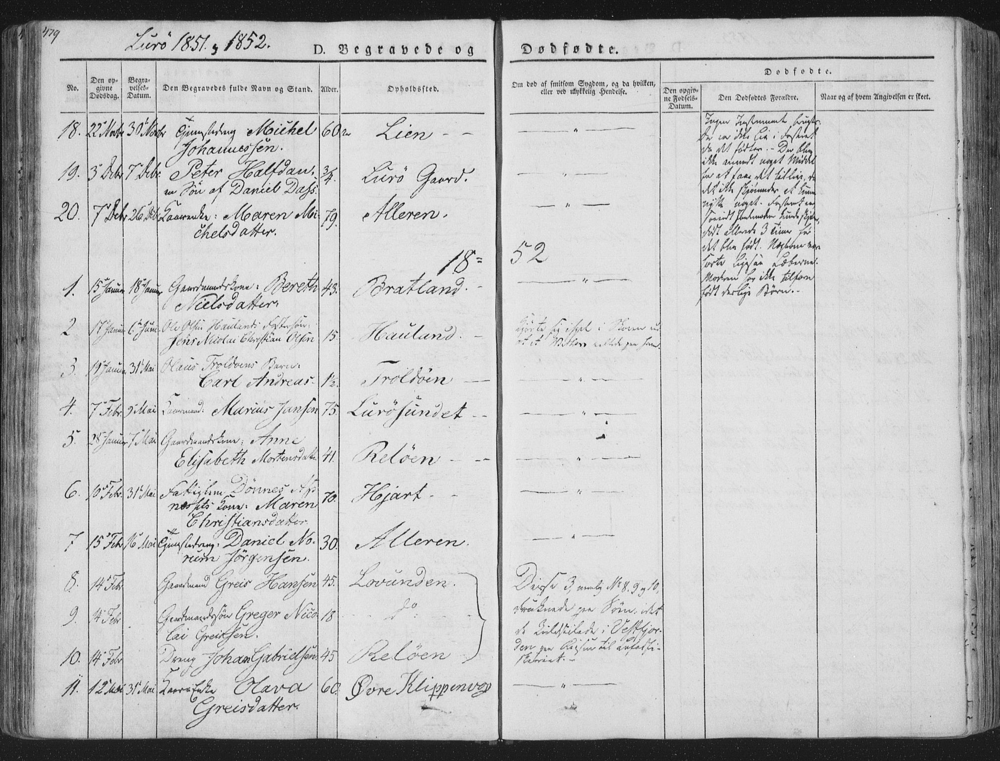 Ministerialprotokoller, klokkerbøker og fødselsregistre - Nordland, SAT/A-1459/839/L0566: Parish register (official) no. 839A03, 1825-1862, p. 479
