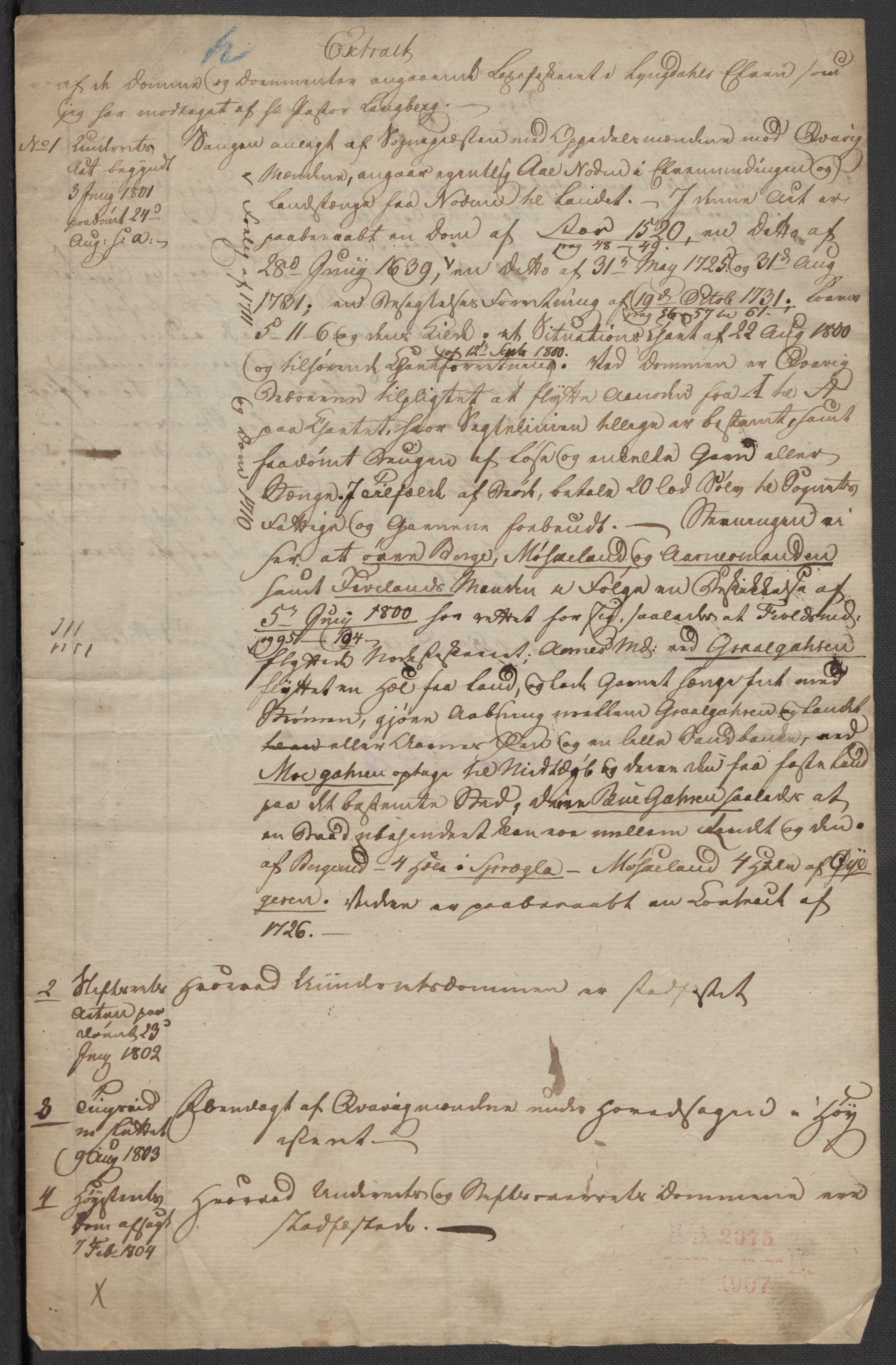 Riksarkivets diplomsamling, RA/EA-5965/F15/L0033: Prestearkiv Vest-Agder, 1748-1837, p. 365