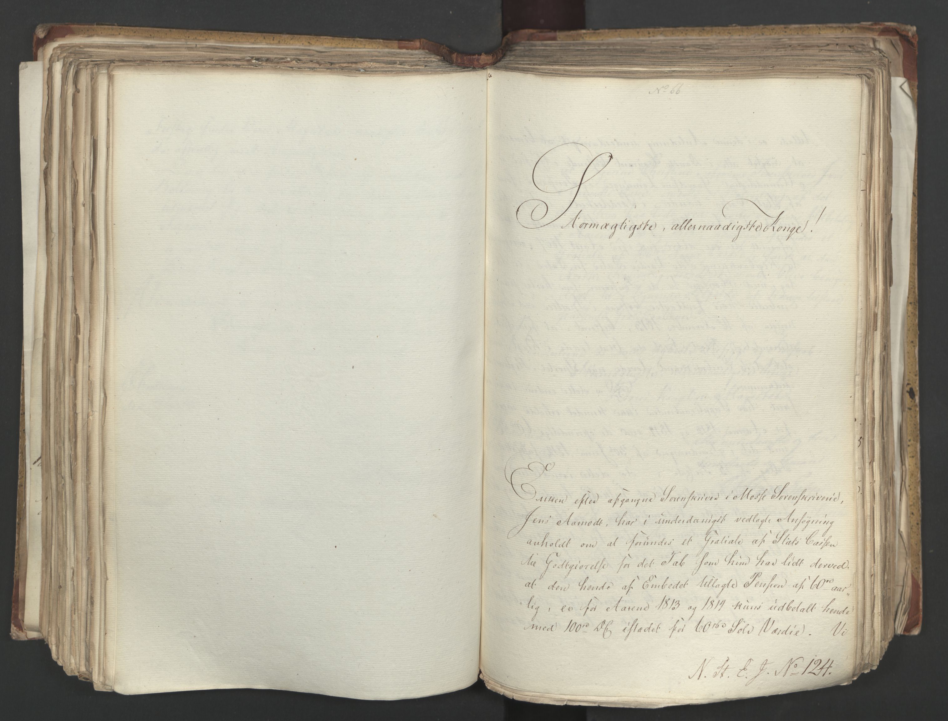 Statsrådsavdelingen i Stockholm, AV/RA-S-1003/D/Da/L0001: Regjeringsinnstillinger nr. 1-262, 1814-1815, p. 264