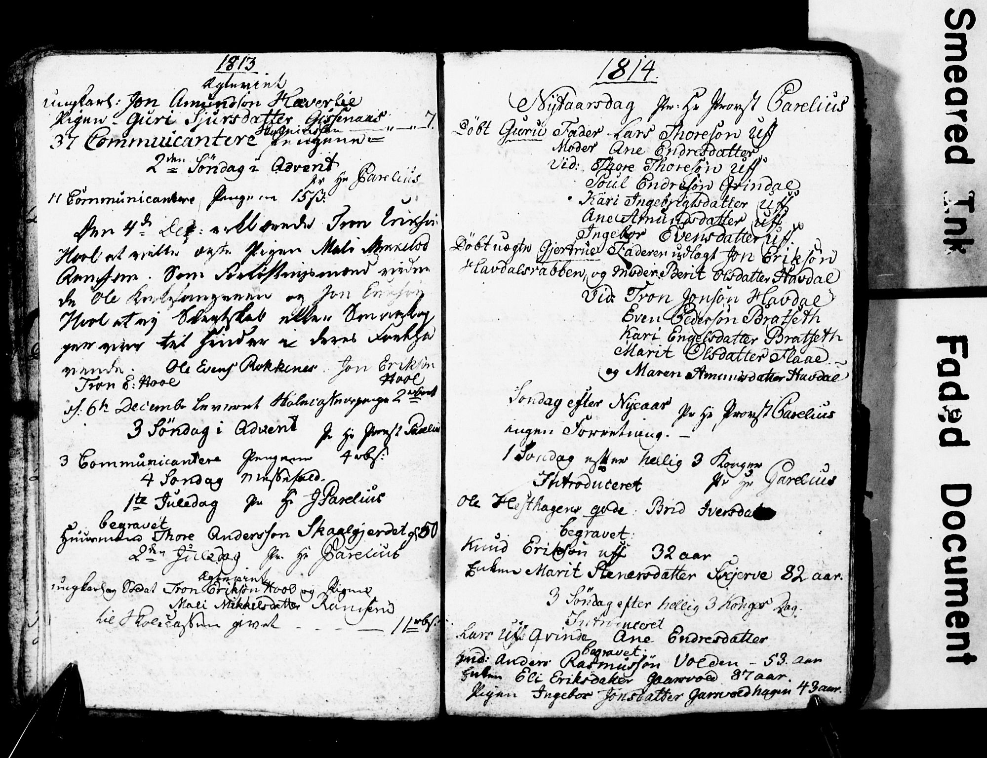 Ministerialprotokoller, klokkerbøker og fødselsregistre - Sør-Trøndelag, AV/SAT-A-1456/674/L0881: Parish register (copy) no. 674C08, 1813-1818