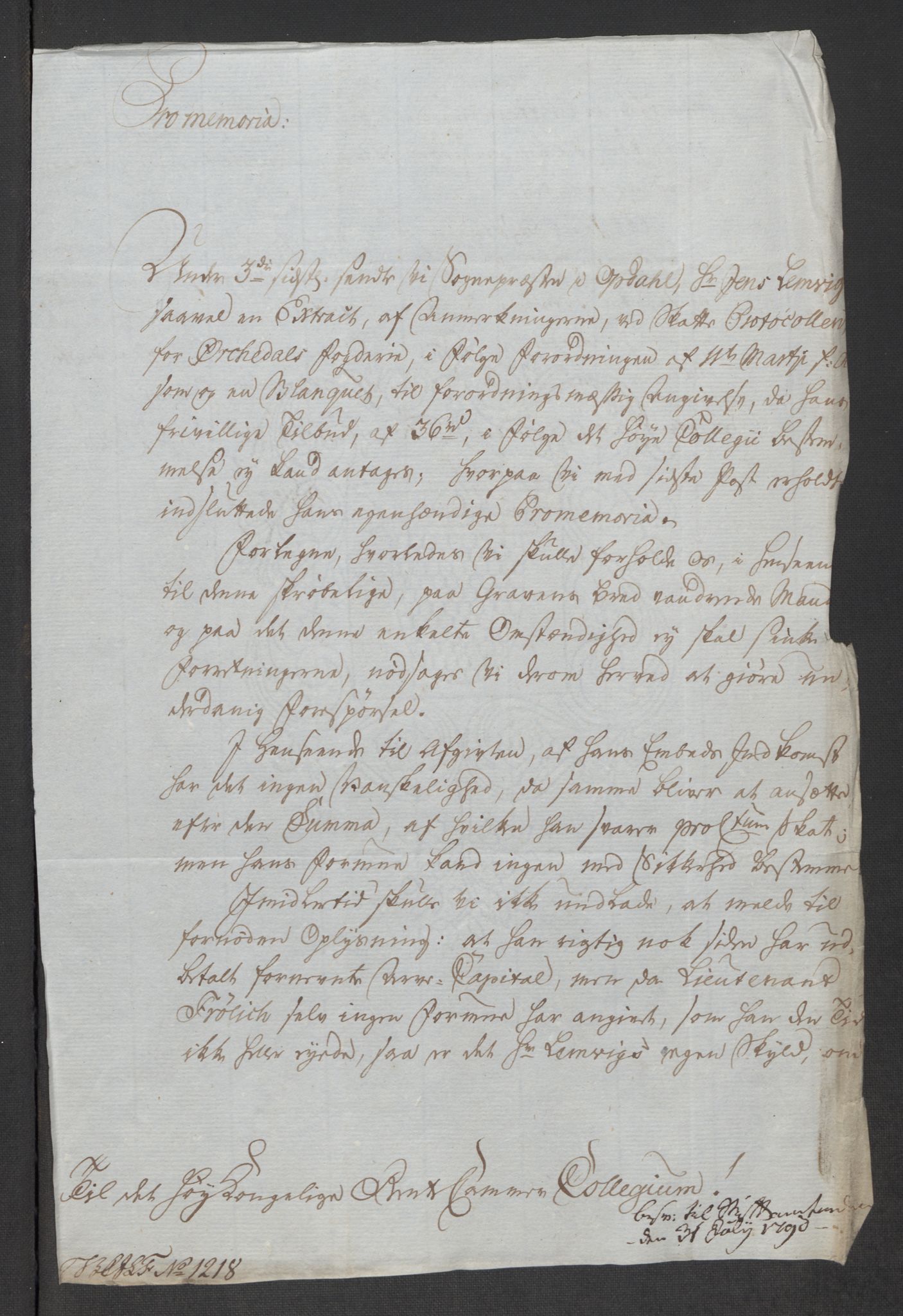 Rentekammeret inntil 1814, Reviderte regnskaper, Mindre regnskaper, AV/RA-EA-4068/Rf/Rfe/L0032: Numedal og Sandsvær fogderi, Orkdal og Gauldal fogderi, 1789, p. 109