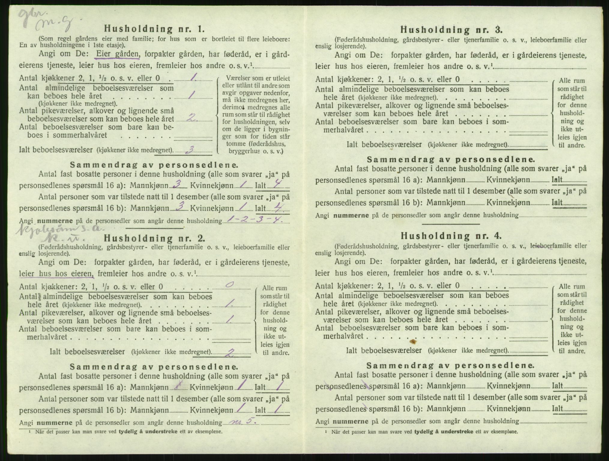 SAT, 1920 census for Bolsøy, 1920, p. 1048