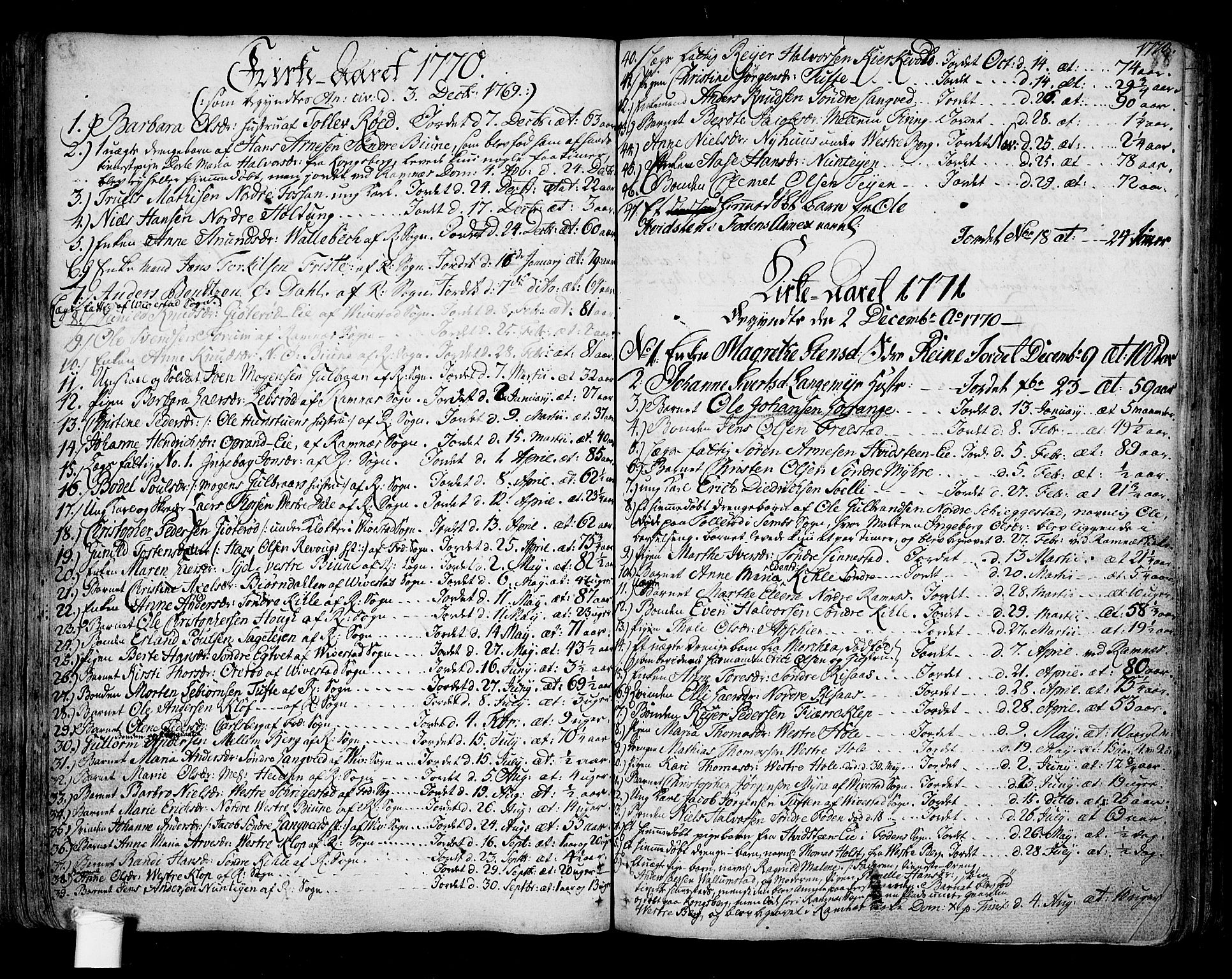Ramnes kirkebøker, SAKO/A-314/F/Fa/L0001: Parish register (official) no. I 1, 1732-1774, p. 88