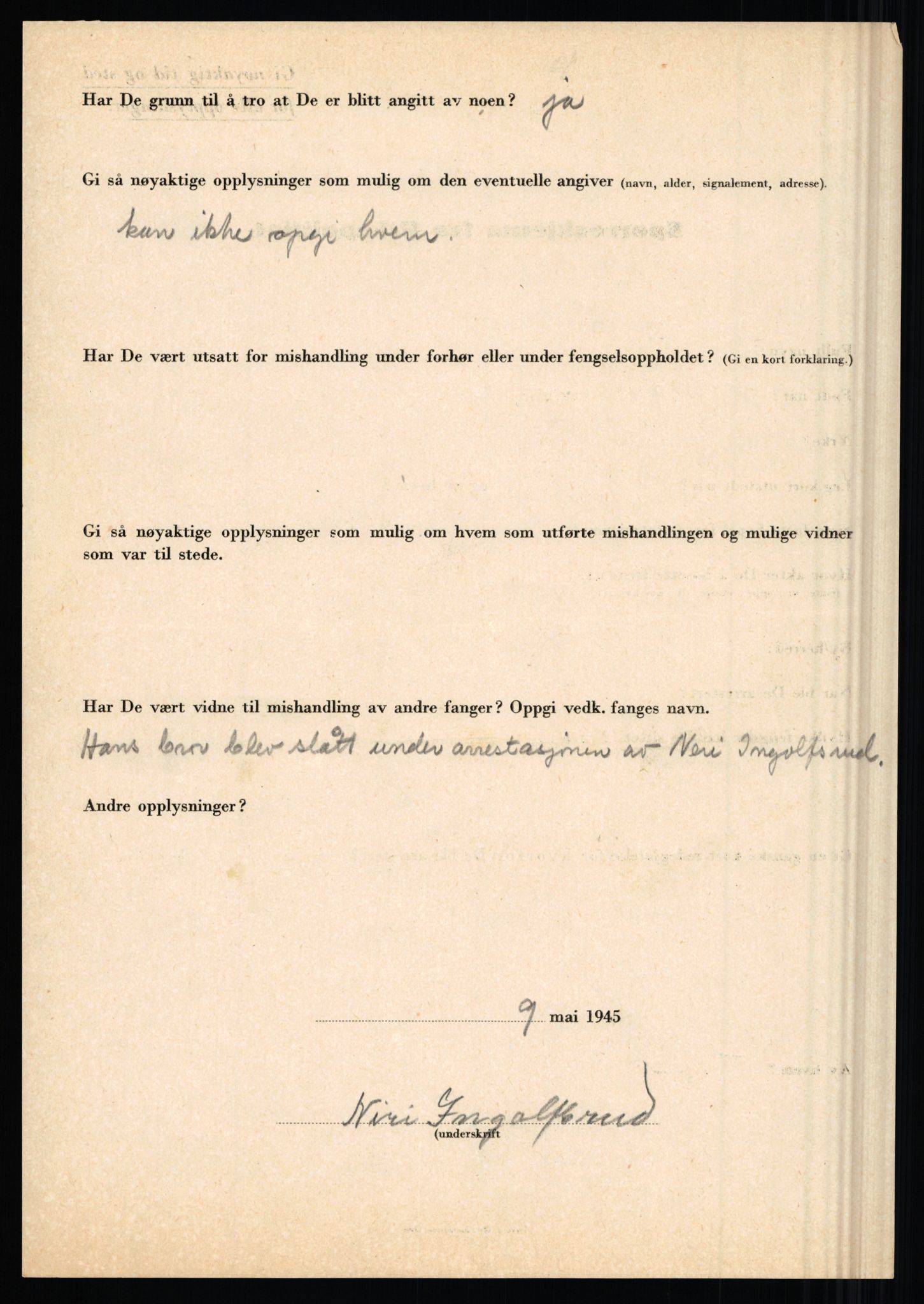 Rikspolitisjefen, AV/RA-S-1560/L/L0007: Heen, Erik C. - Iversen, Trygve, 1940-1945, p. 1158