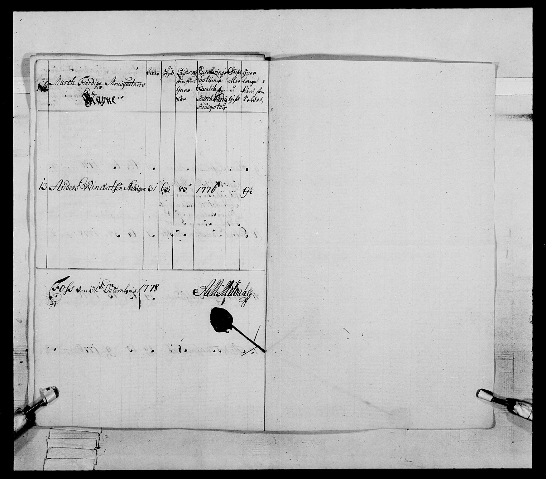 Generalitets- og kommissariatskollegiet, Det kongelige norske kommissariatskollegium, AV/RA-EA-5420/E/Eh/L0086: 3. Trondheimske nasjonale infanteriregiment, 1776-1779, p. 234