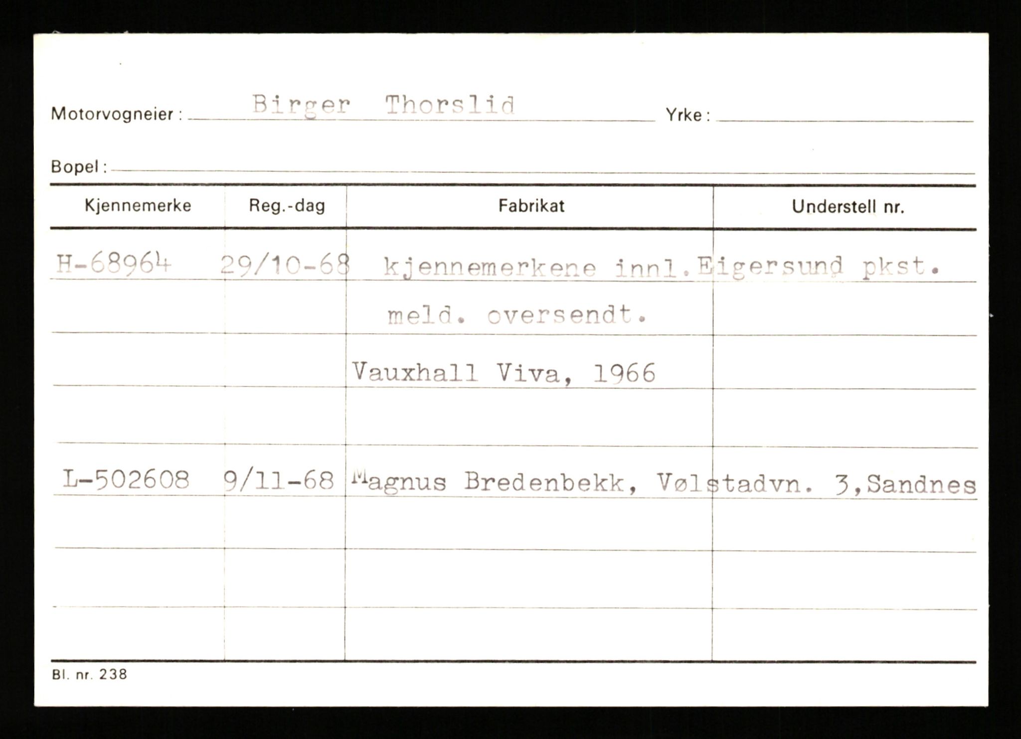 Stavanger trafikkstasjon, SAST/A-101942/0/G/L0008: Registreringsnummer: 67519 - 84533, 1930-1971, p. 135