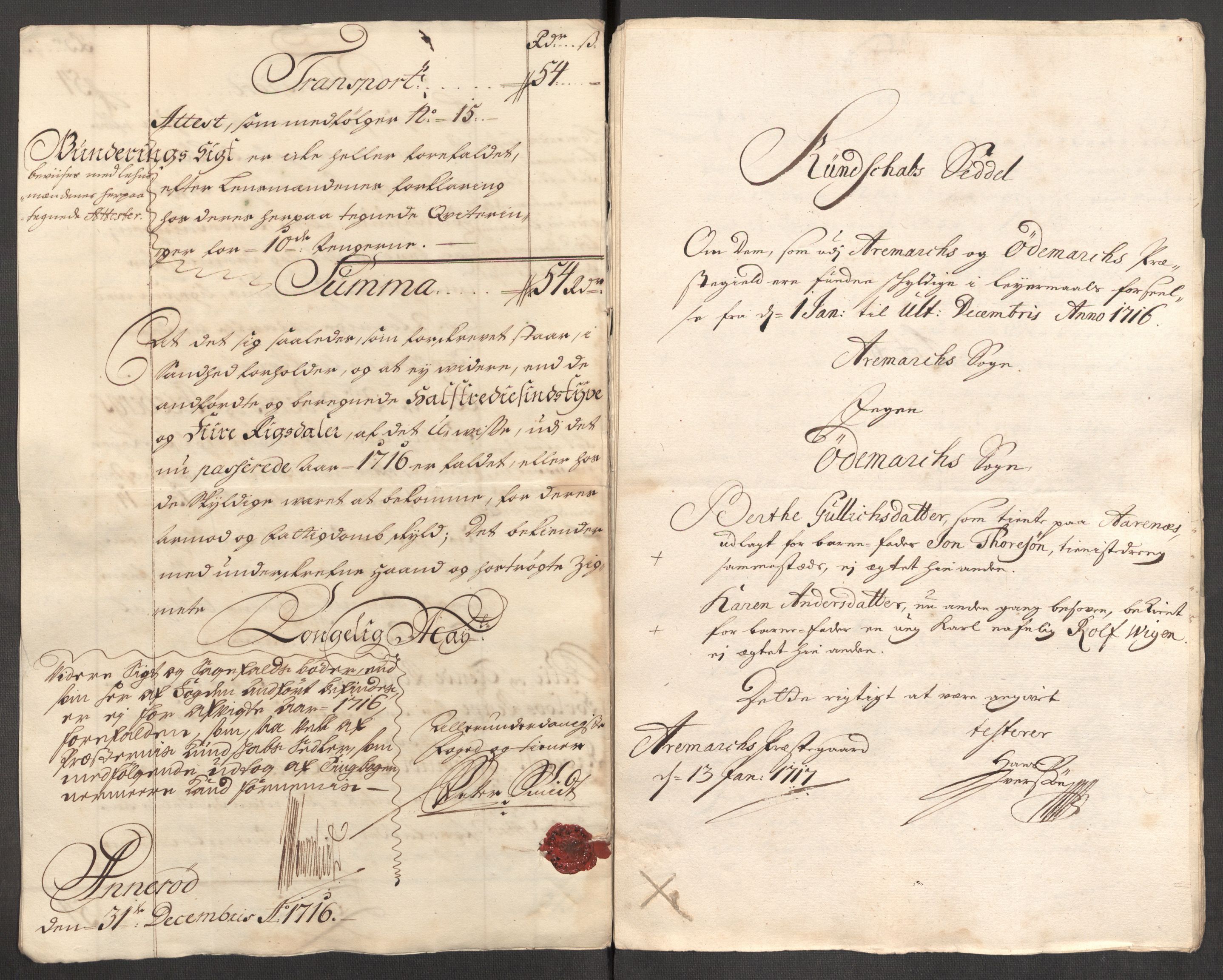 Rentekammeret inntil 1814, Reviderte regnskaper, Fogderegnskap, AV/RA-EA-4092/R01/L0023: Fogderegnskap Idd og Marker, 1715-1716, p. 304