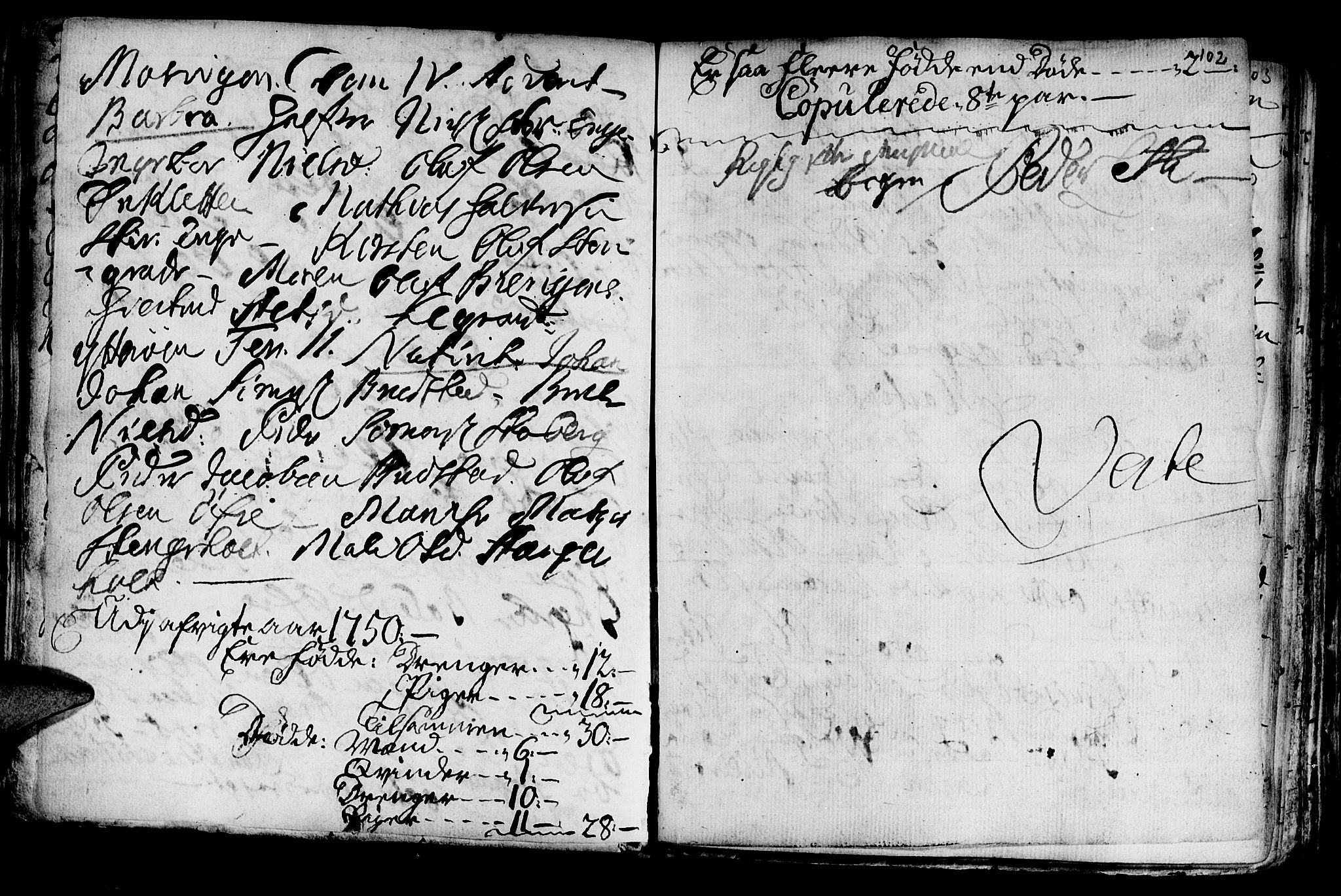 Ministerialprotokoller, klokkerbøker og fødselsregistre - Nord-Trøndelag, SAT/A-1458/722/L0215: Parish register (official) no. 722A02, 1718-1755, p. 102