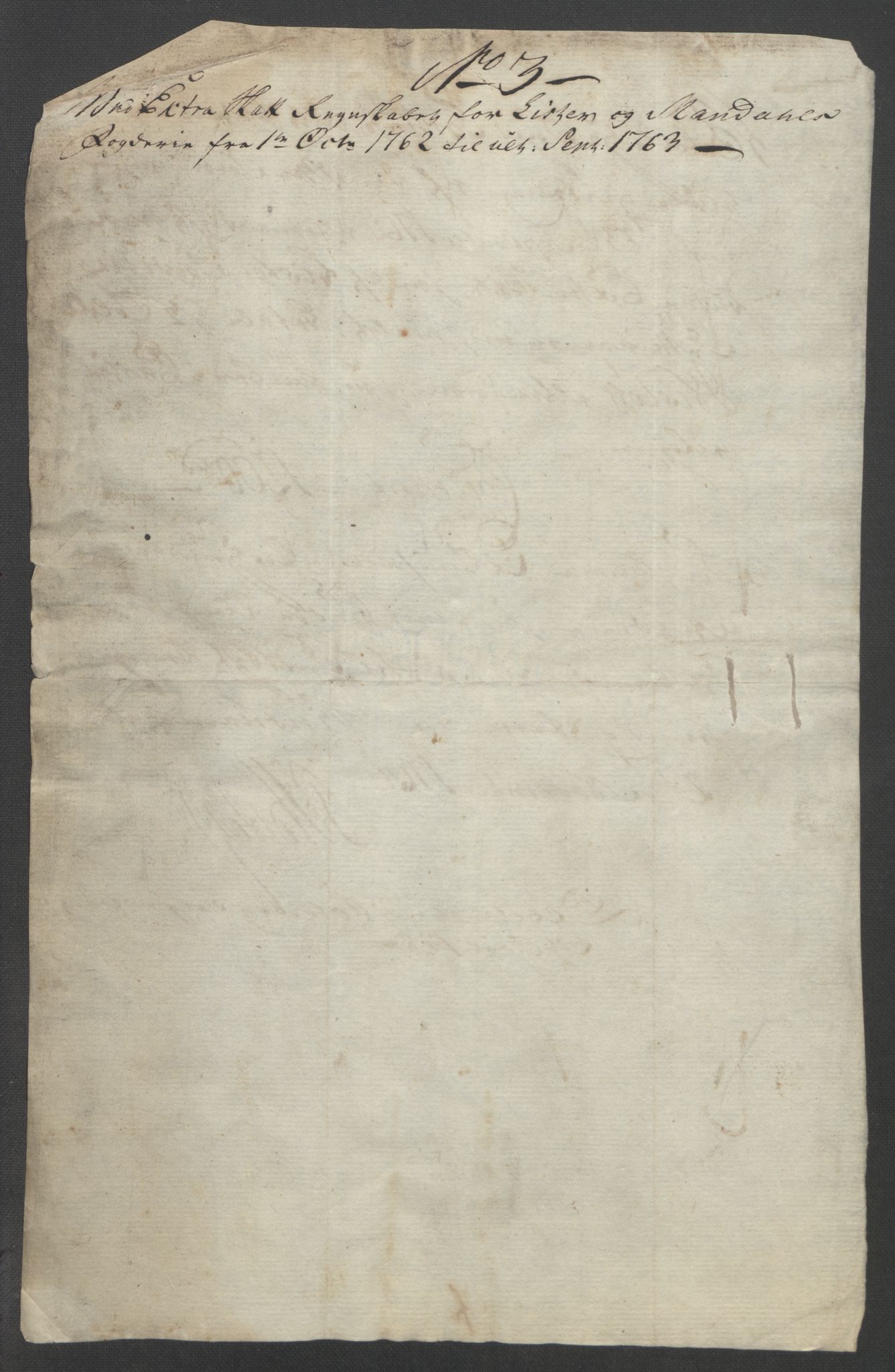 Rentekammeret inntil 1814, Reviderte regnskaper, Fogderegnskap, RA/EA-4092/R45/L2704: Ekstraskatten Lista og Mandal, 1762-1768, p. 125