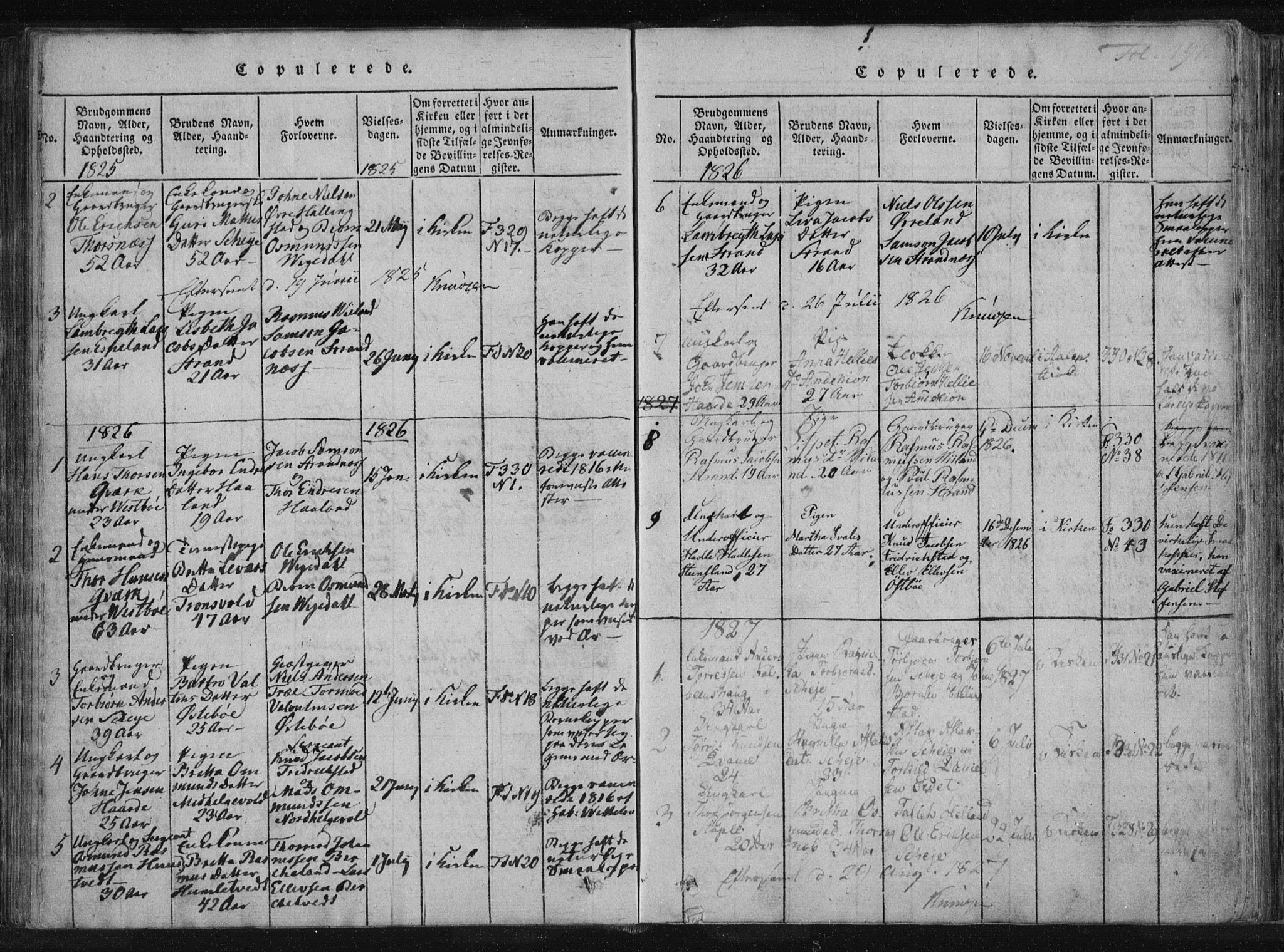 Vikedal sokneprestkontor, AV/SAST-A-101840/01/IV: Parish register (official) no. A 4, 1816-1850, p. 191