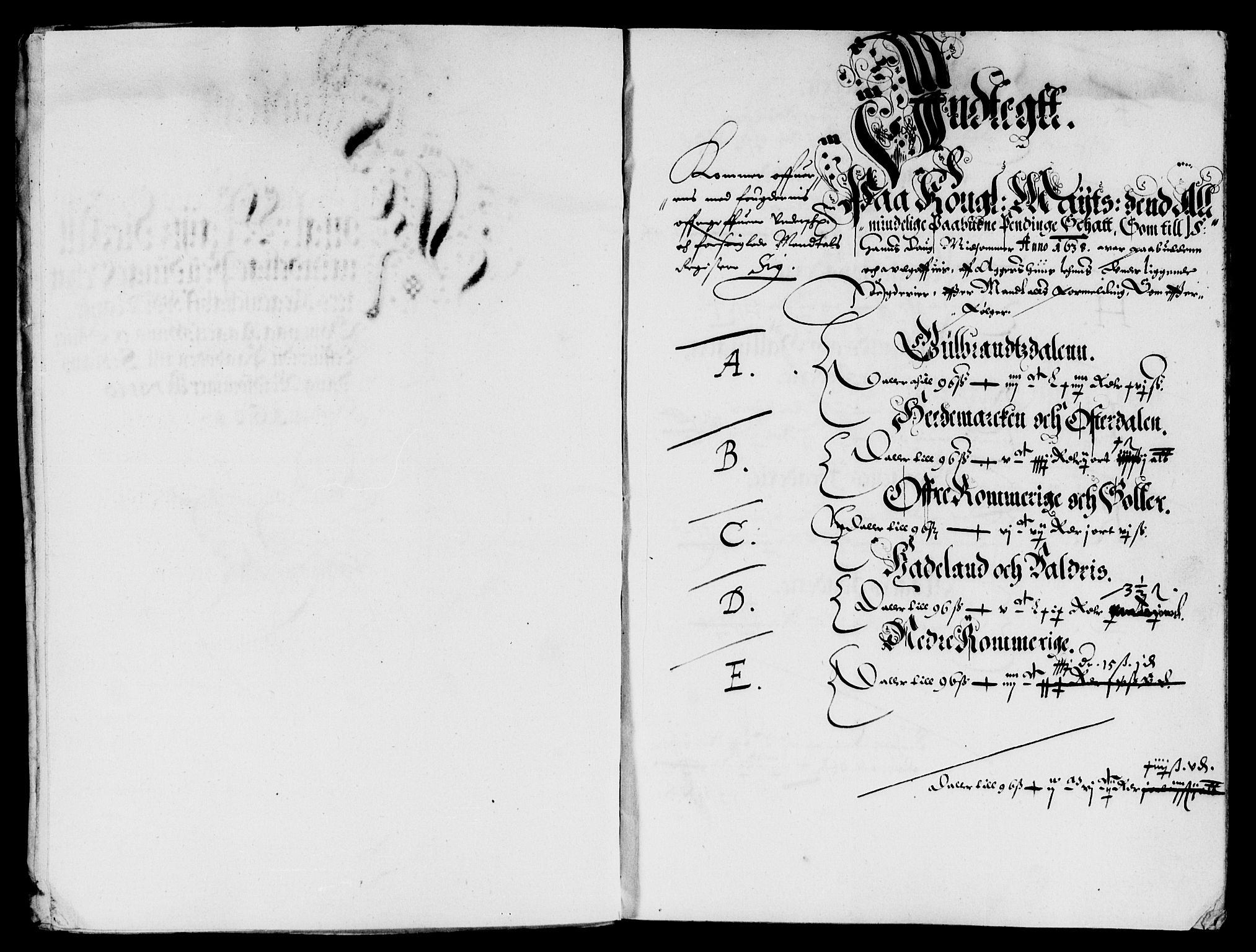 Rentekammeret inntil 1814, Reviderte regnskaper, Lensregnskaper, AV/RA-EA-5023/R/Rb/Rba/L0140: Akershus len, 1638