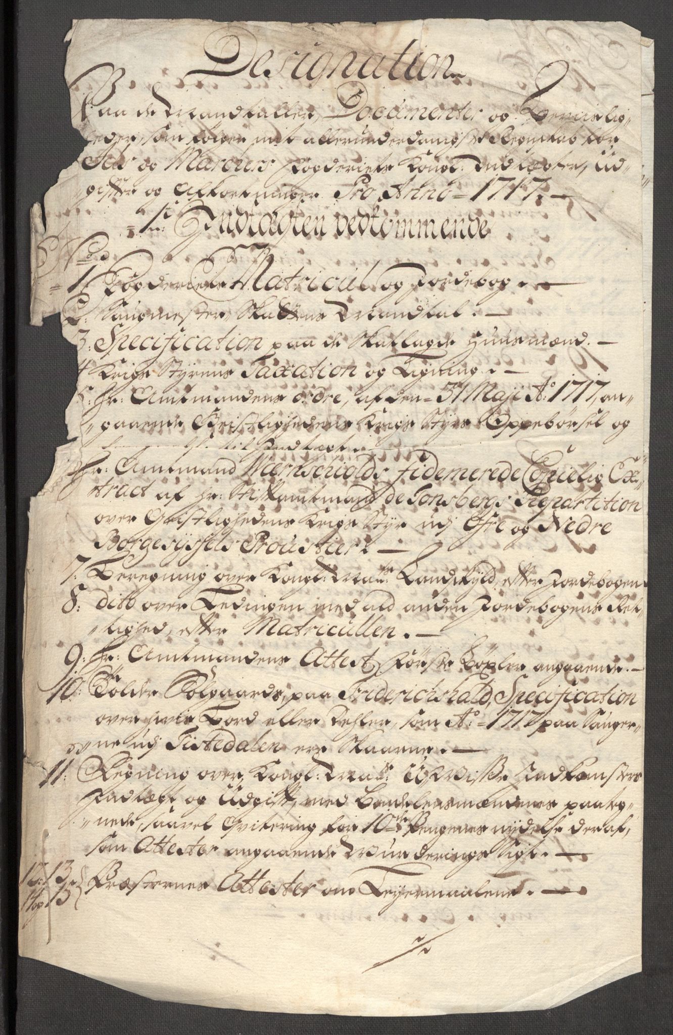 Rentekammeret inntil 1814, Reviderte regnskaper, Fogderegnskap, RA/EA-4092/R01/L0024: Fogderegnskap Idd og Marker, 1717-1718, p. 17