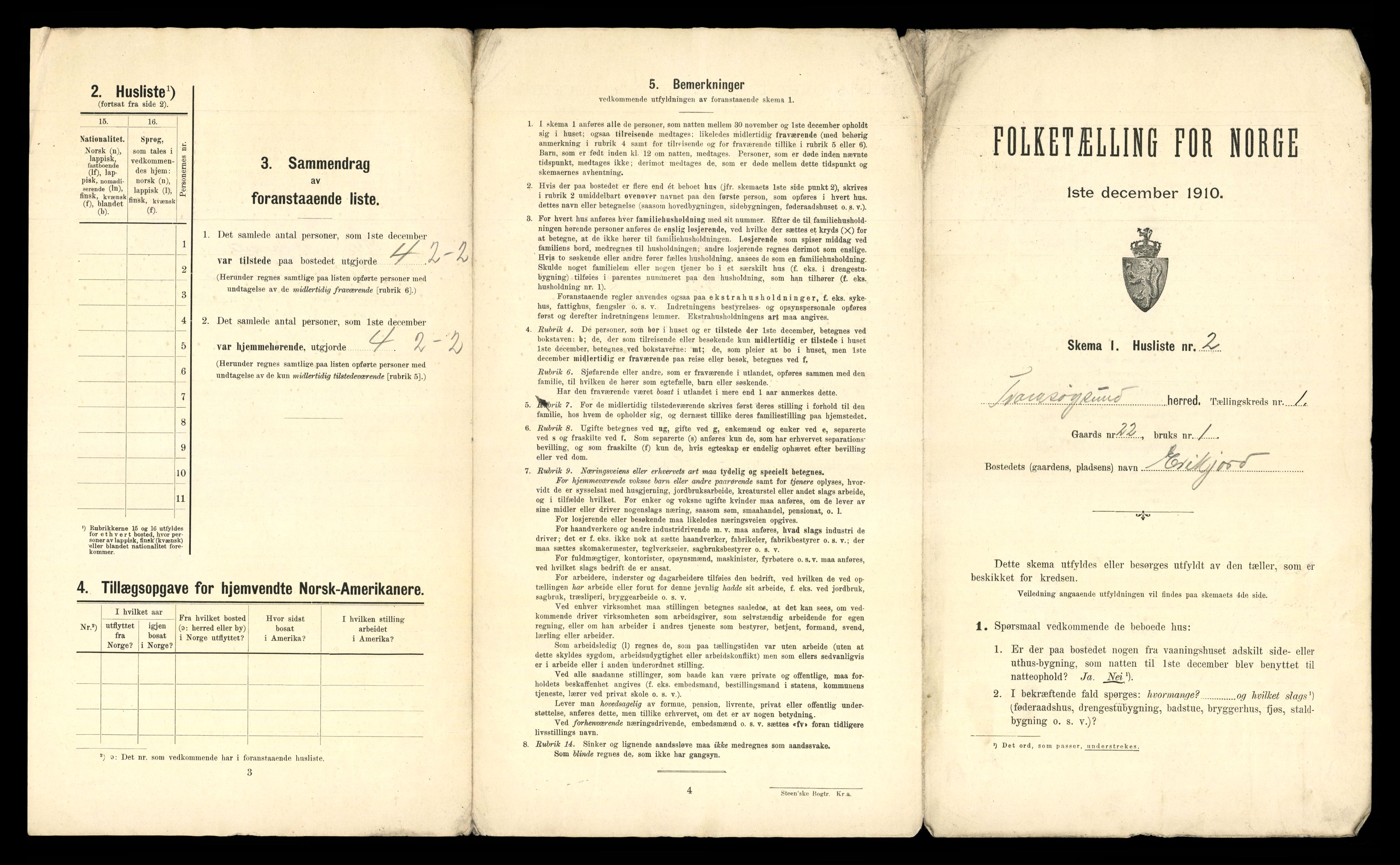 RA, 1910 census for Tromsøysund, 1910, p. 45